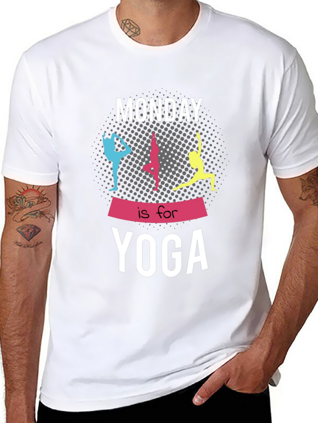 Monday Yoga Graphic Tee - Black