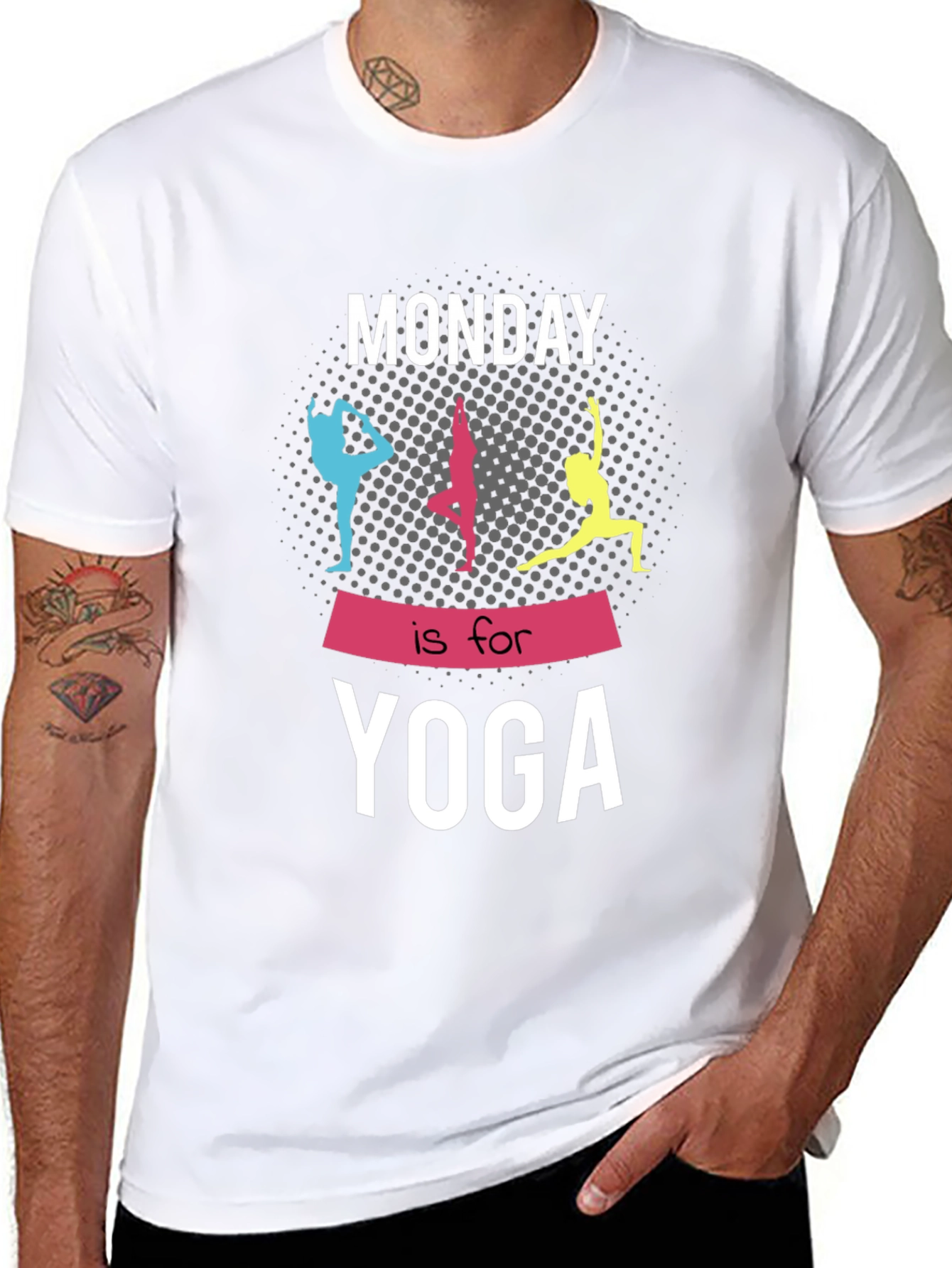 Monday Yoga Graphic Tee - Black