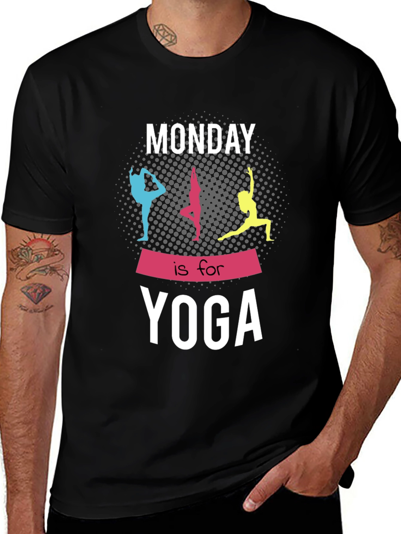 Monday Yoga Graphic Tee - Black