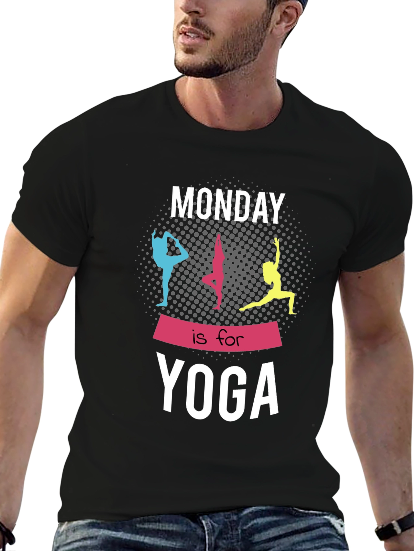 Monday Yoga Graphic Tee - Black