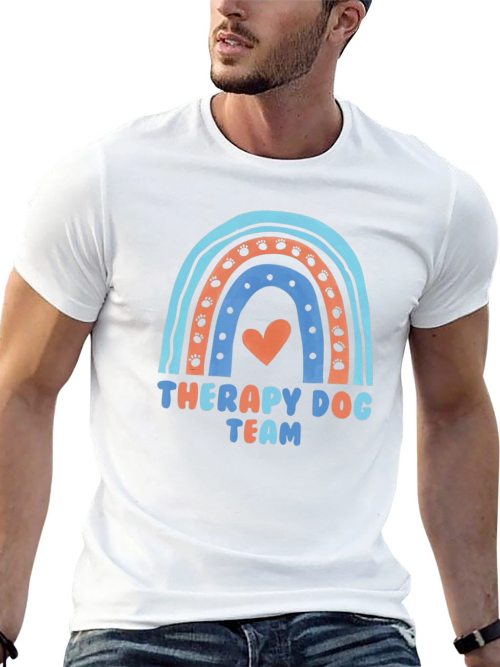 Therapy Dog Team Rainbow T-Shirt