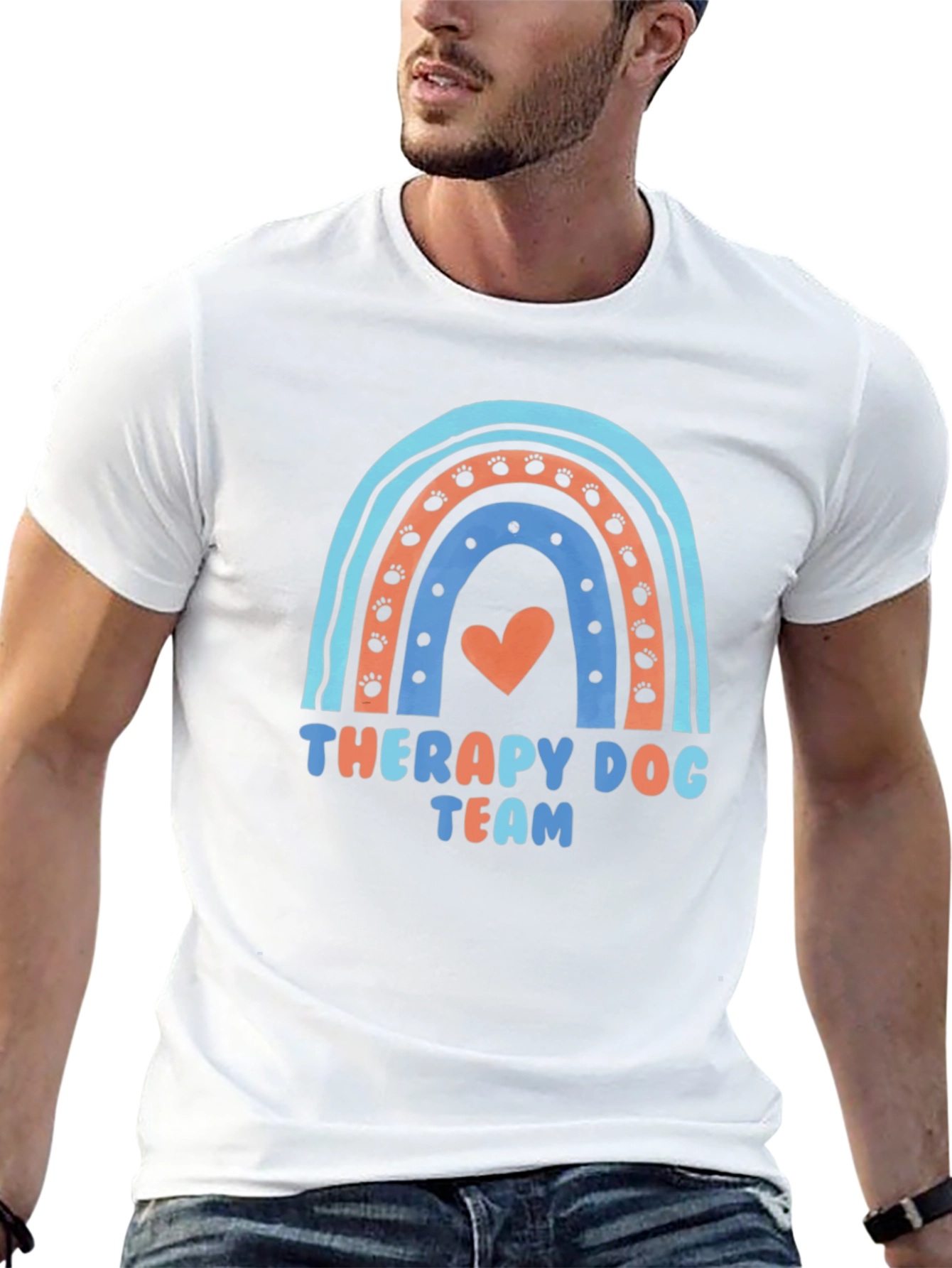 Therapy Dog Team Rainbow T-Shirt