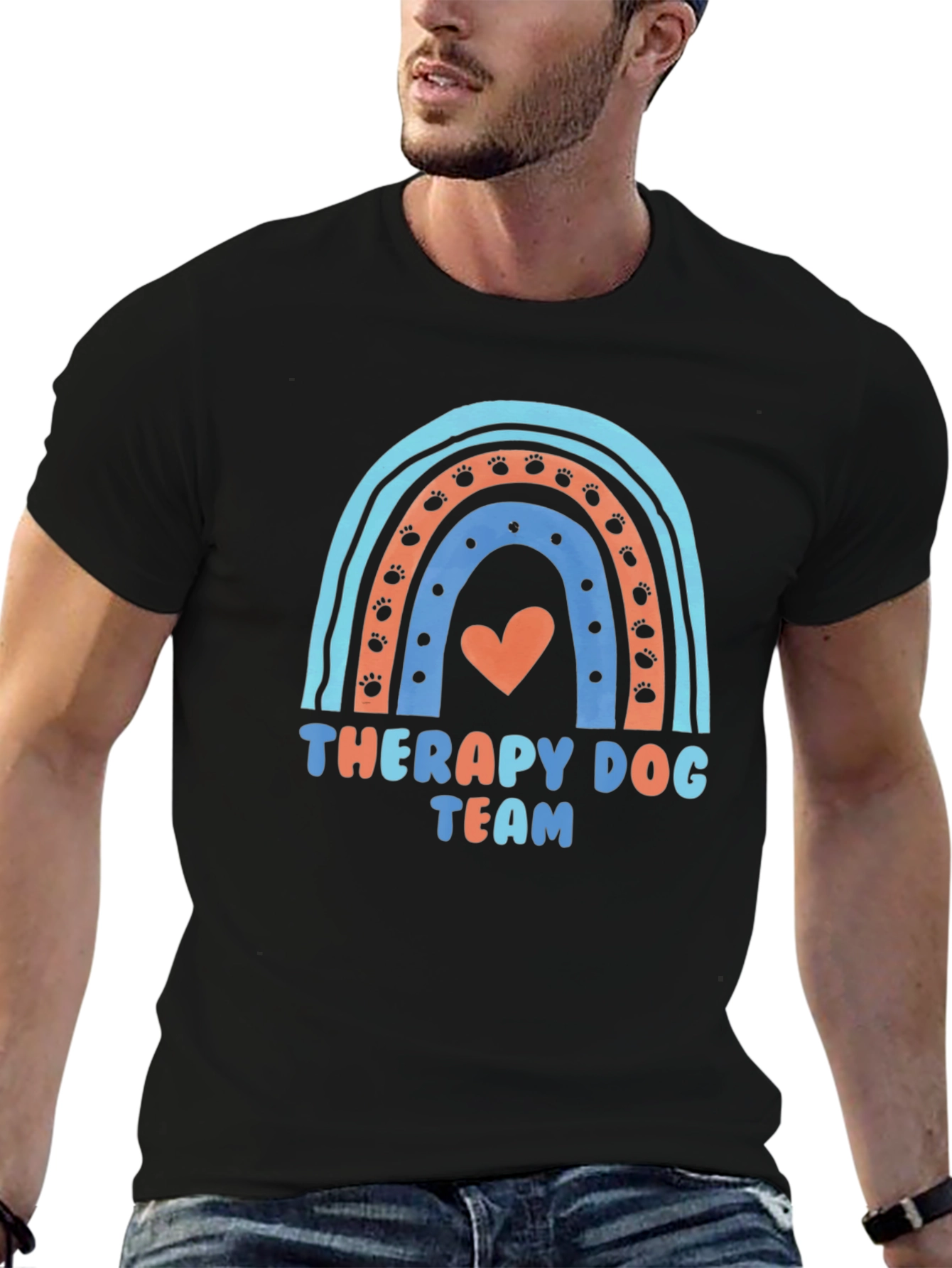Therapy Dog Team Rainbow T-Shirt