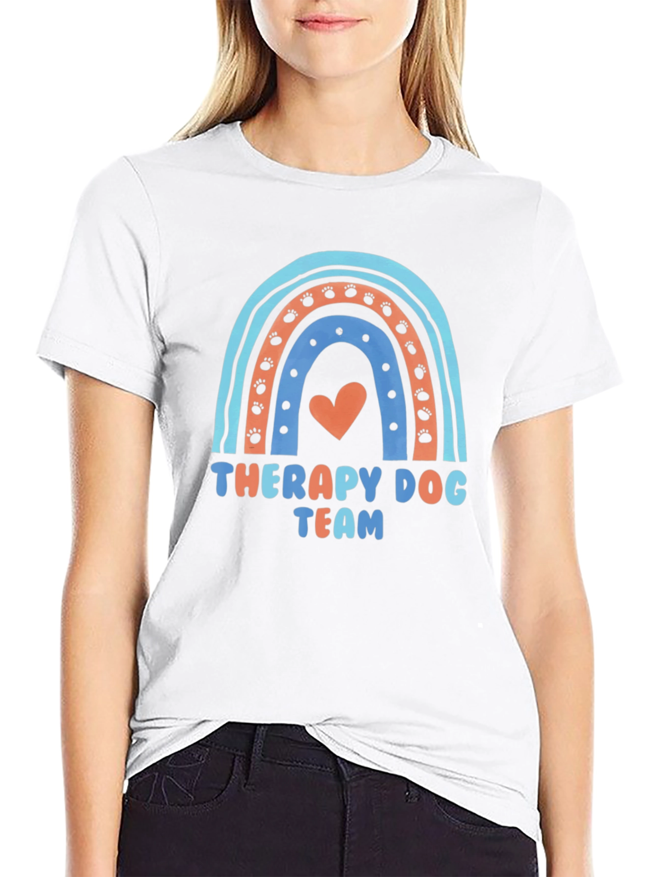 Therapy Dog Team Rainbow T-Shirt
