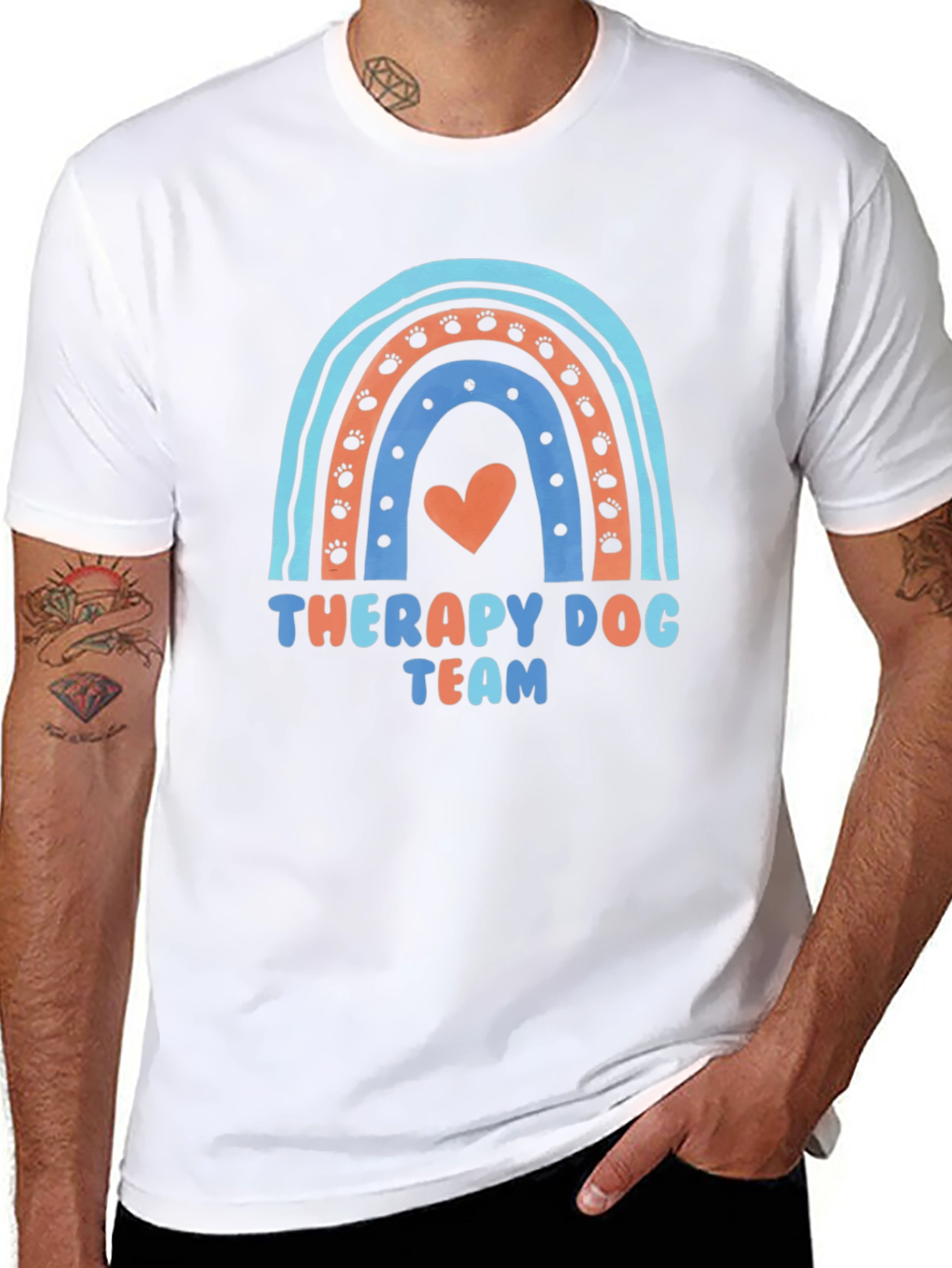 Therapy Dog Team Rainbow T-Shirt
