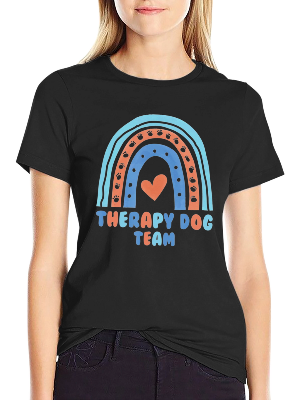 Therapy Dog Team Rainbow T-Shirt