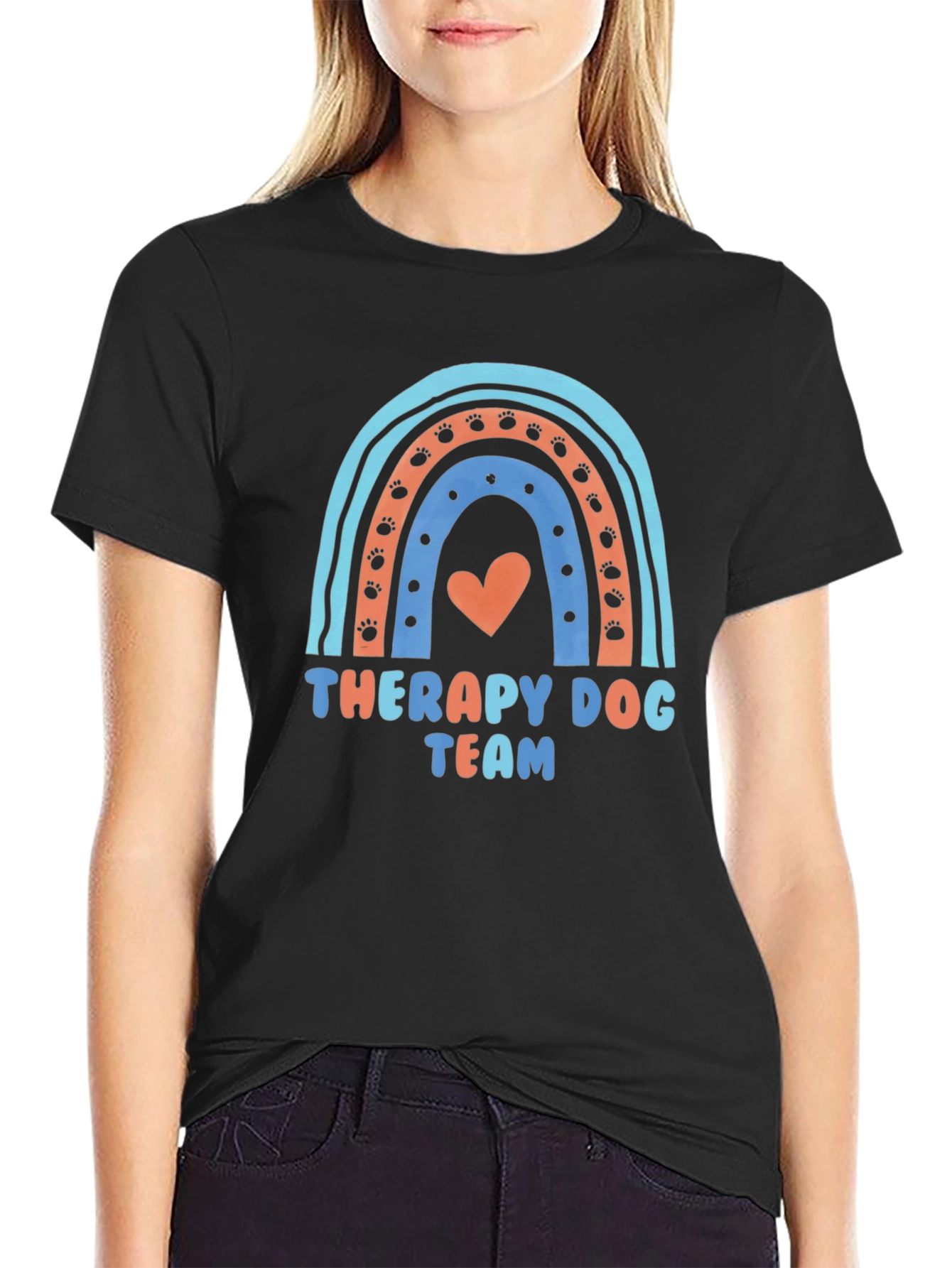 Therapy Dog Team Rainbow T-Shirt