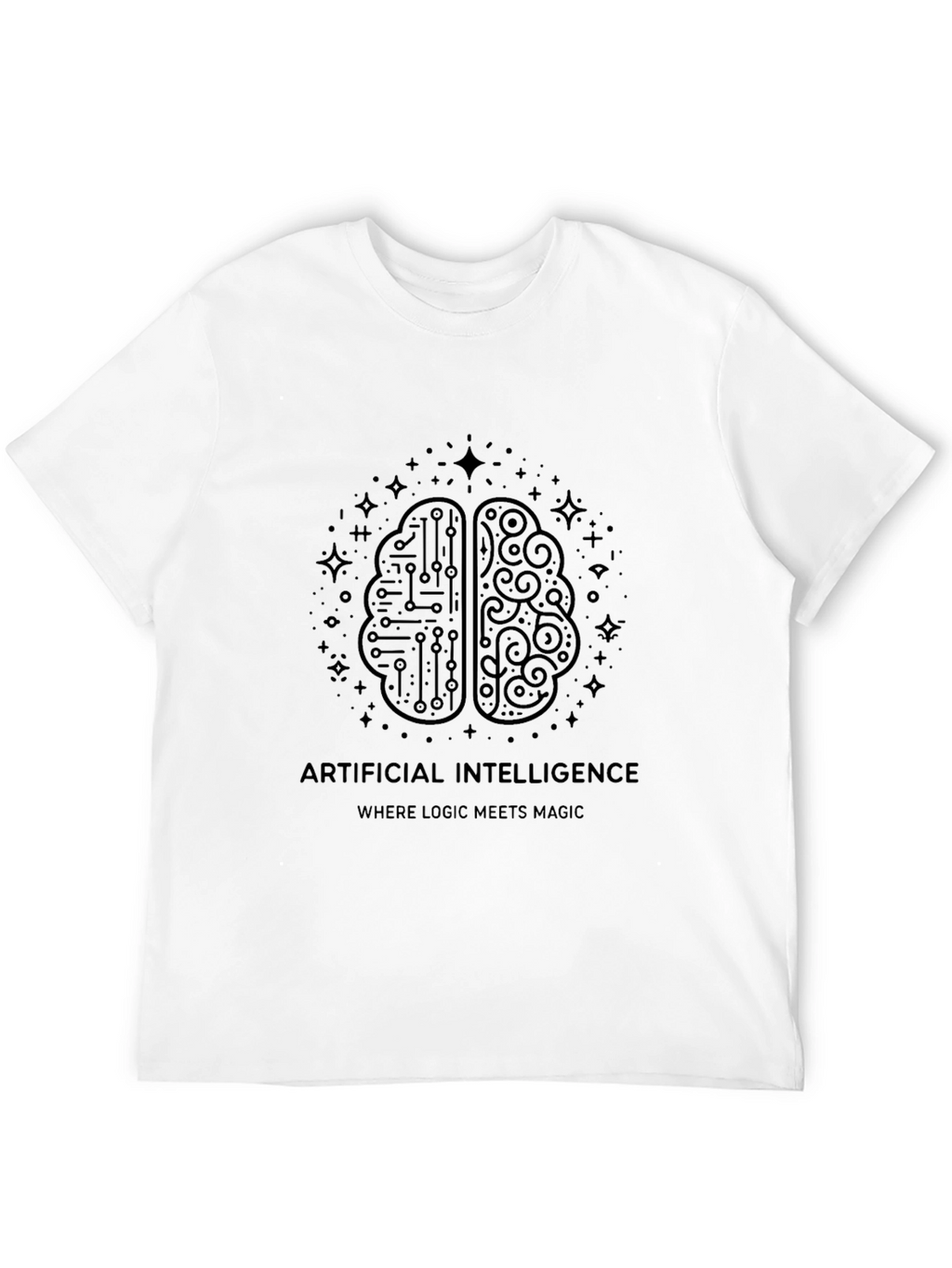 AI Brain T-Shirt - Logic Meets Magic