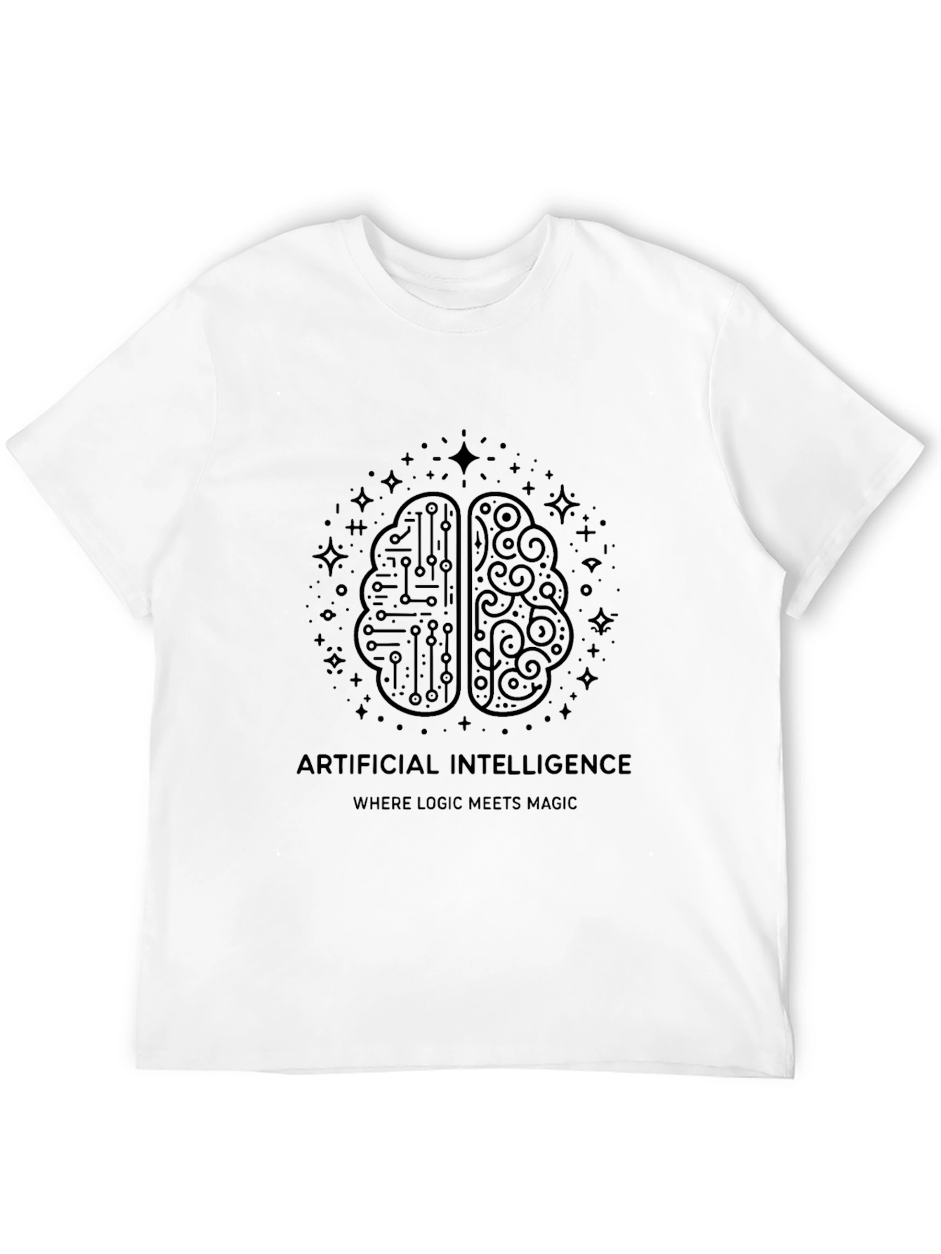 AI Brain T-Shirt - Logic Meets Magic