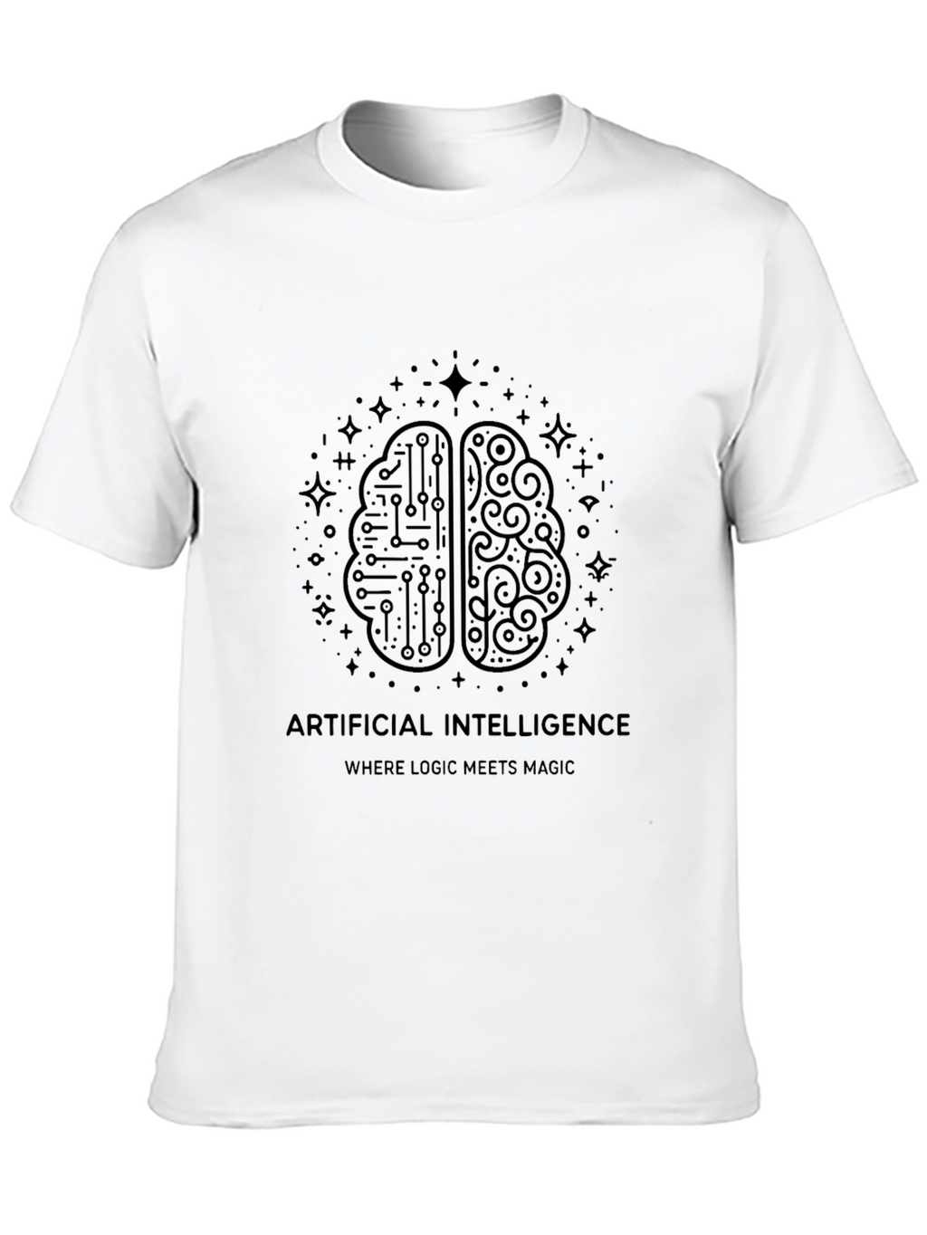 AI Brain T-Shirt - Logic Meets Magic
