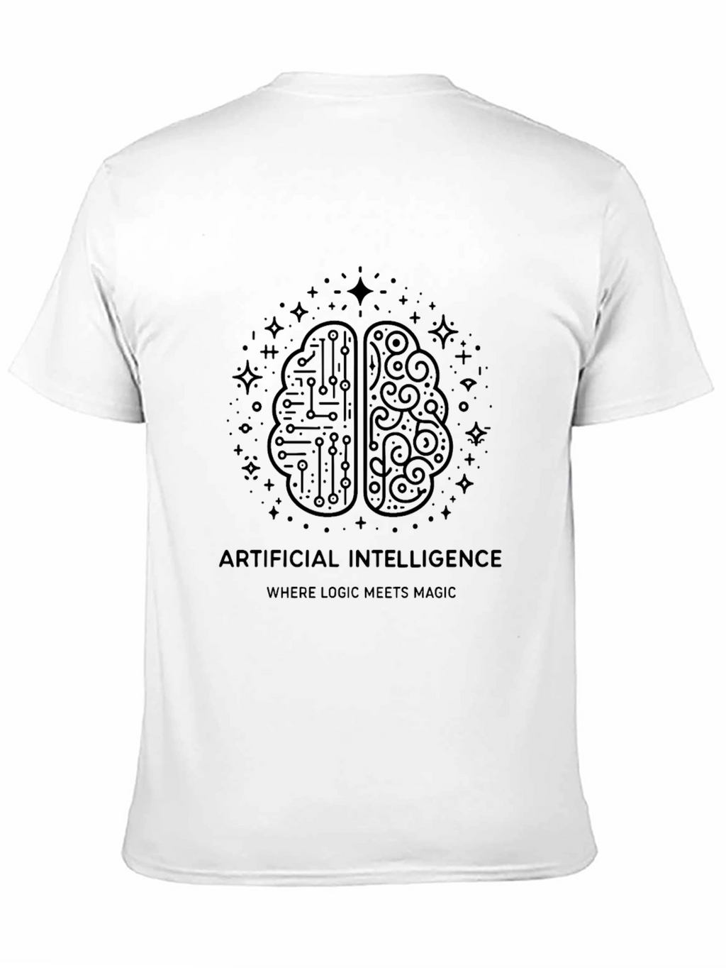 AI Brain T-Shirt - Logic Meets Magic