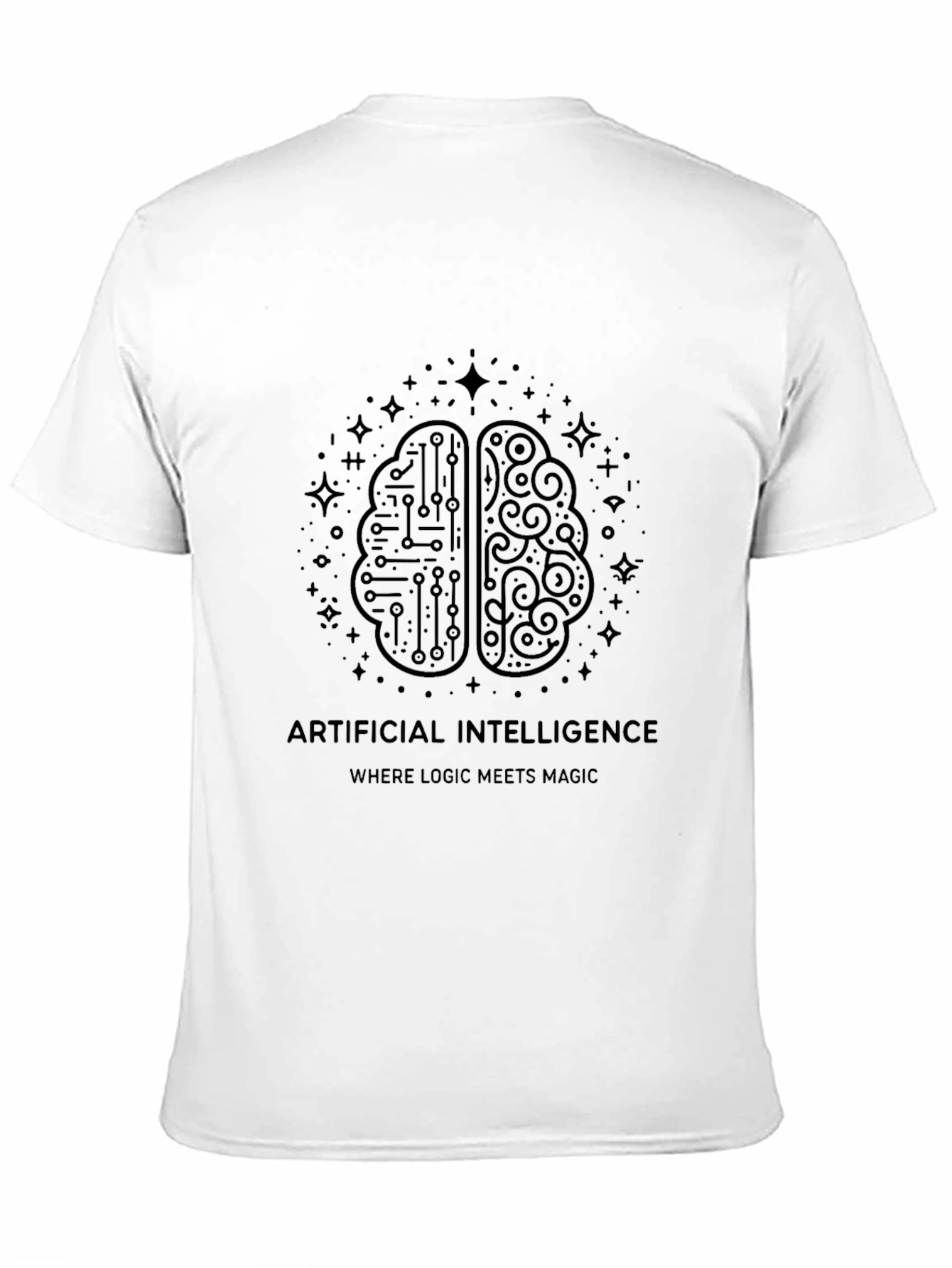 AI Brain T-Shirt - Logic Meets Magic