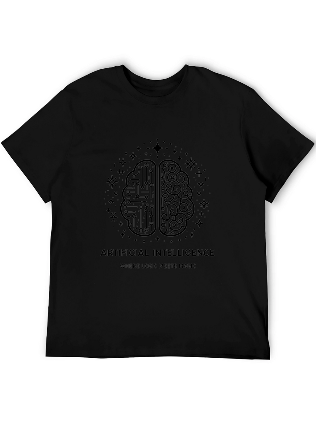 AI Brain T-Shirt - Logic Meets Magic