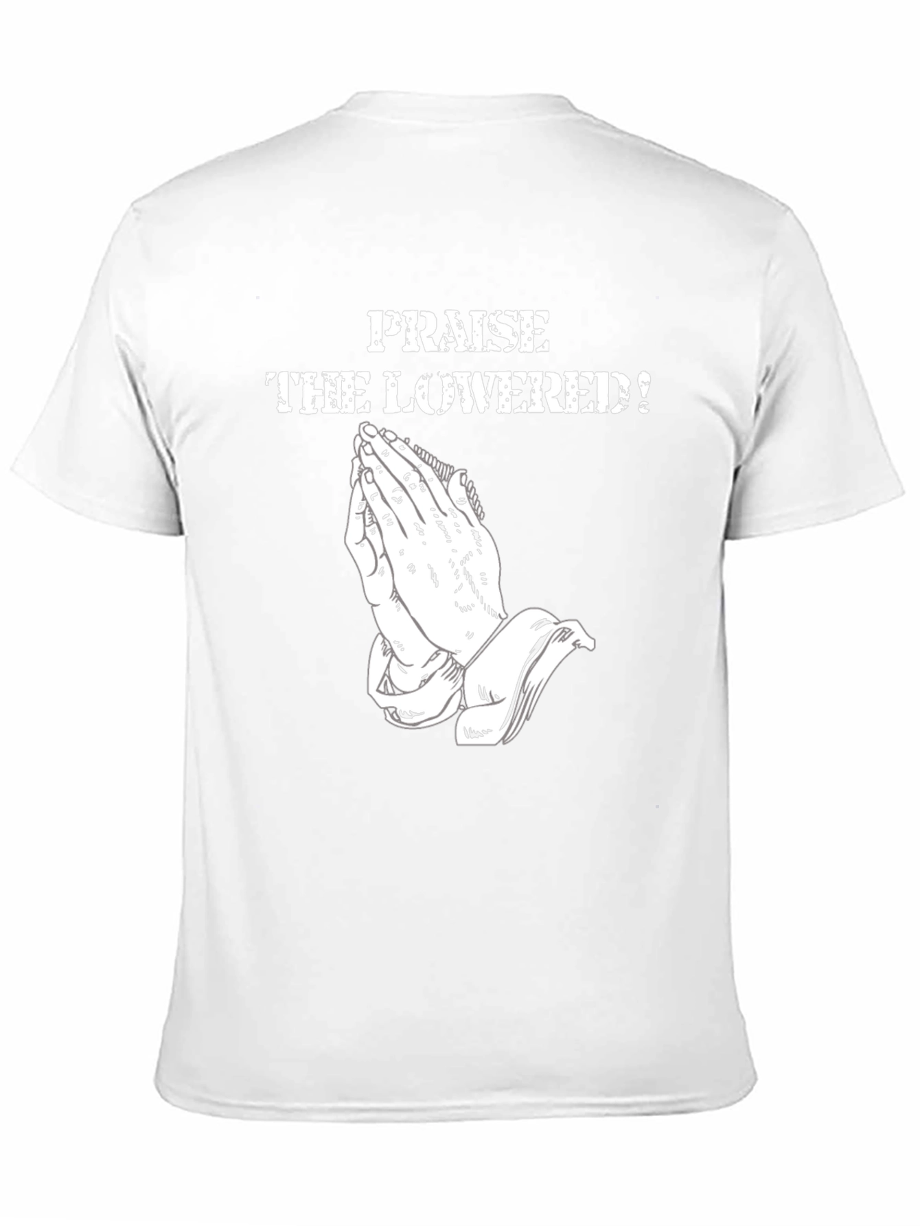Praise the Lowered! Graphic Tee - Black Cotton Comfort