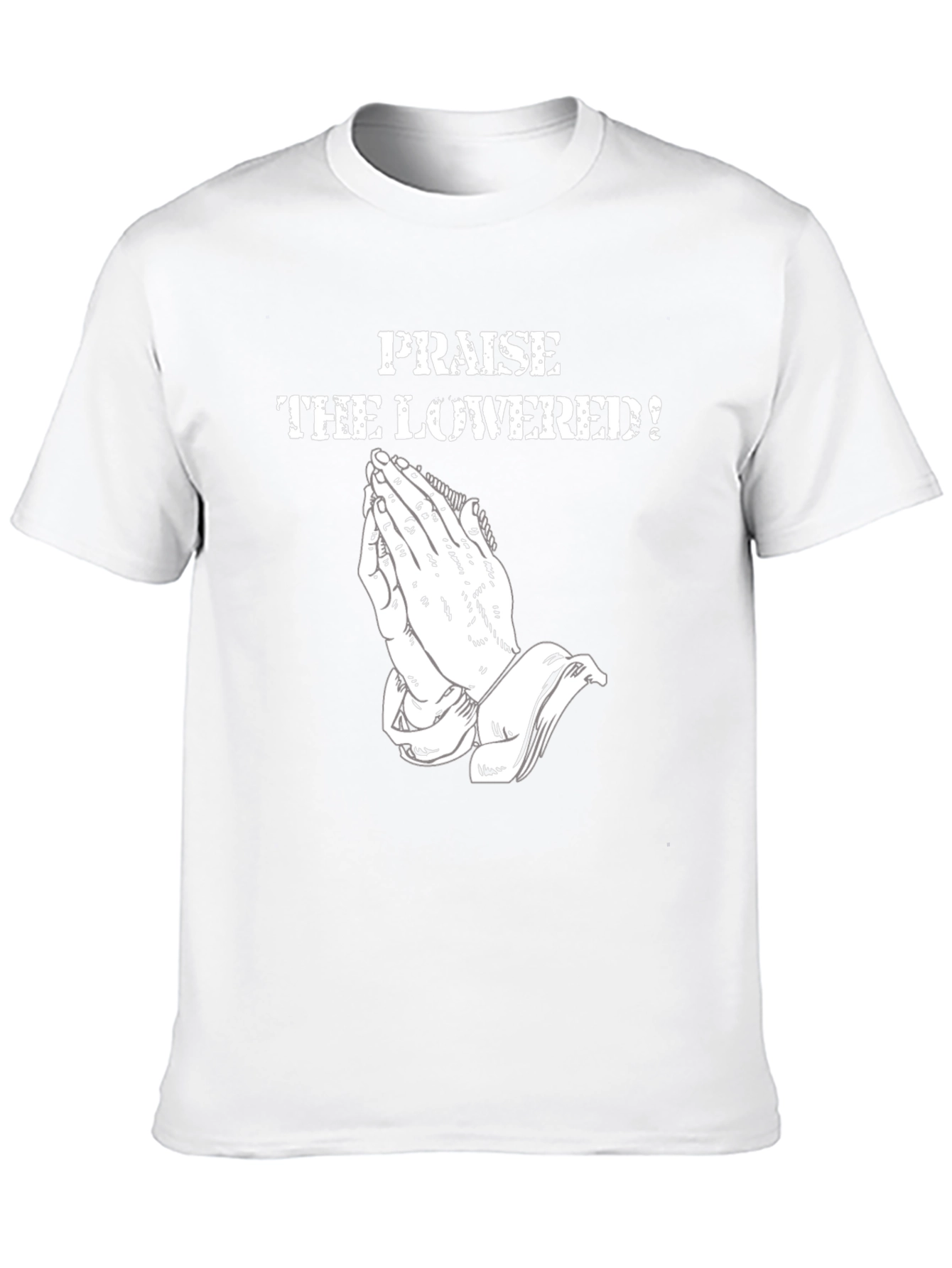 Praise the Lowered! Graphic Tee - Black Cotton Comfort