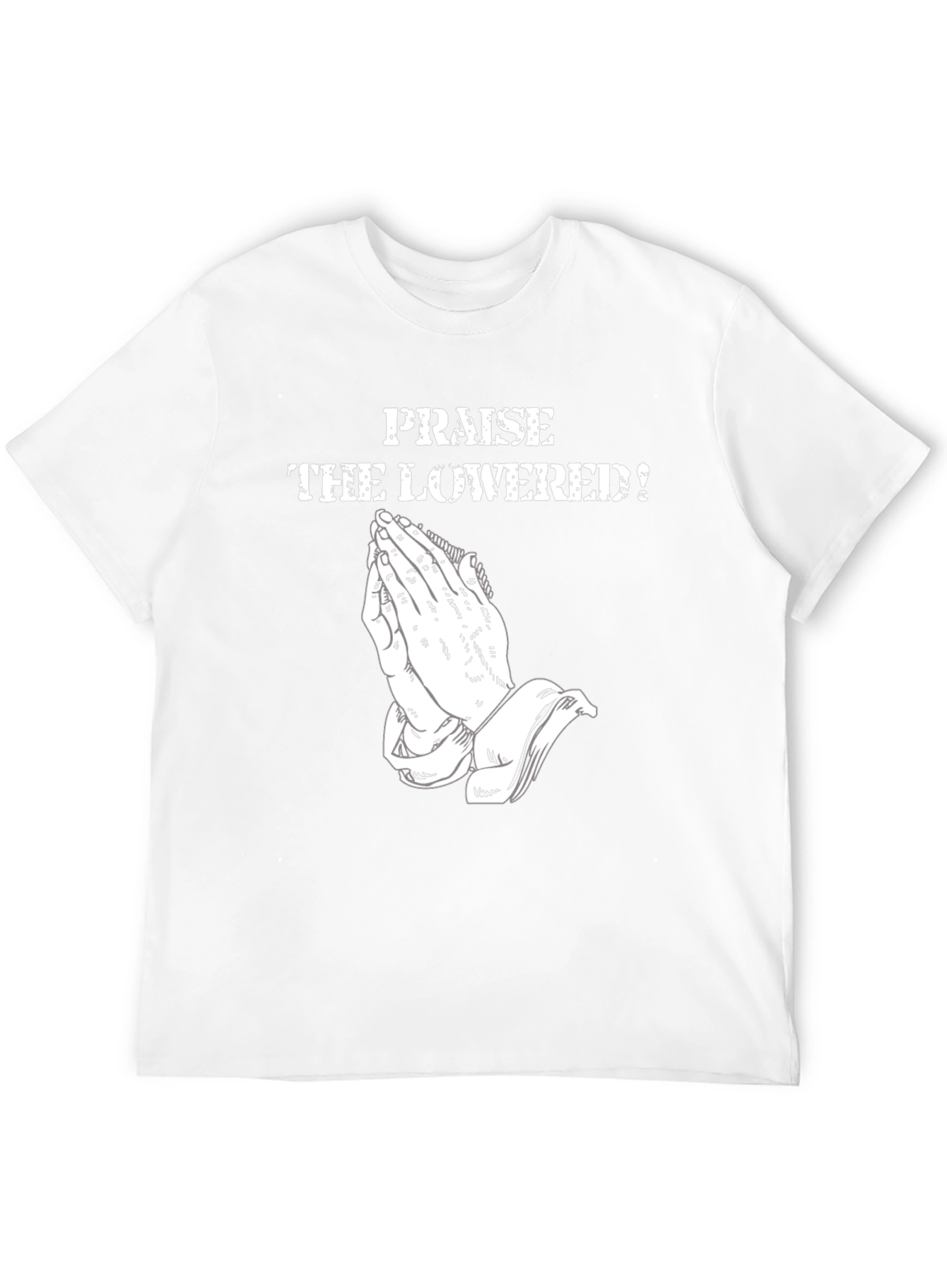 Praise the Lowered! Graphic Tee - Black Cotton Comfort