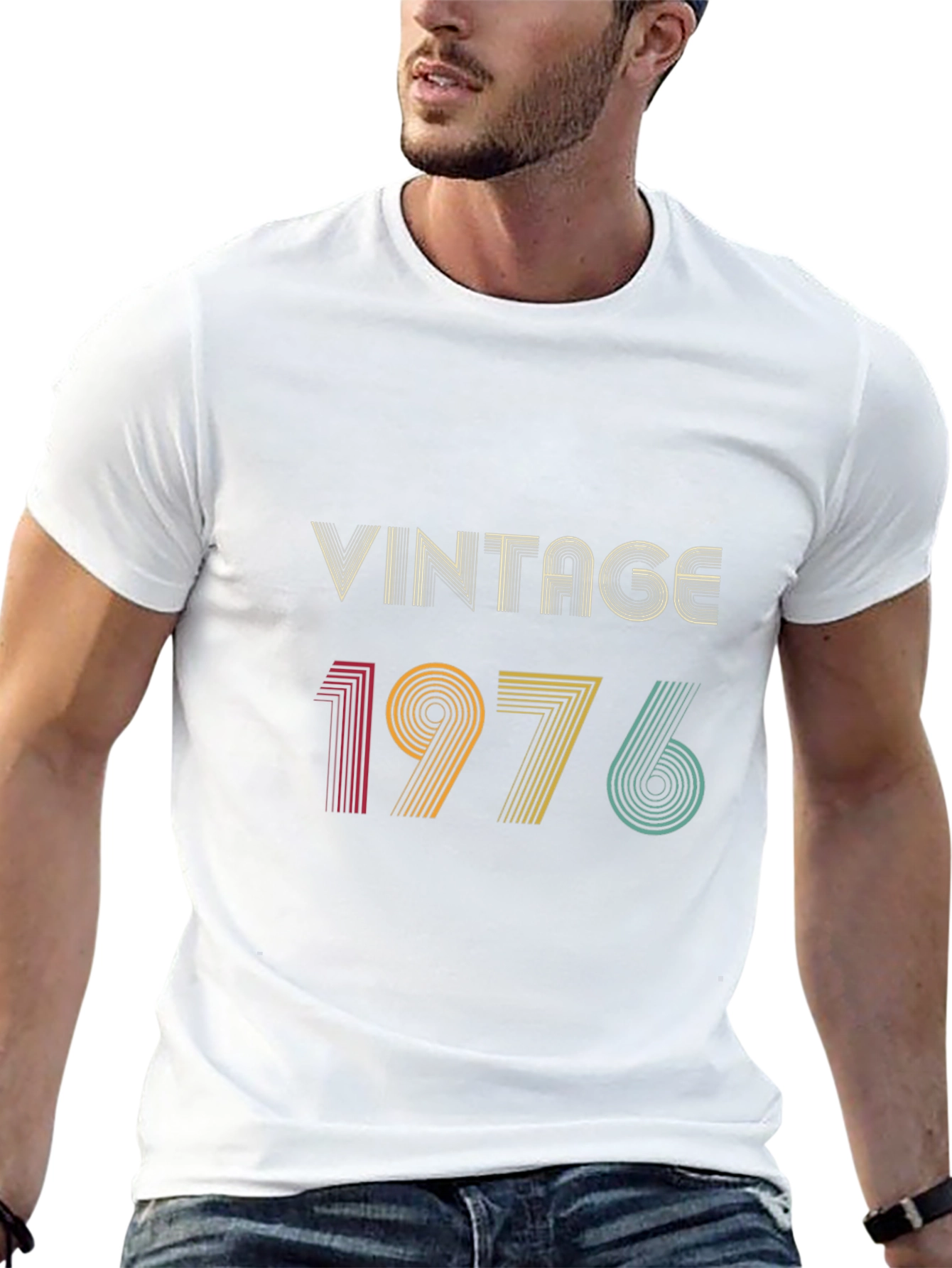 Vintage 1976 Graphic Tee - Retro Birthday T-Shirt
