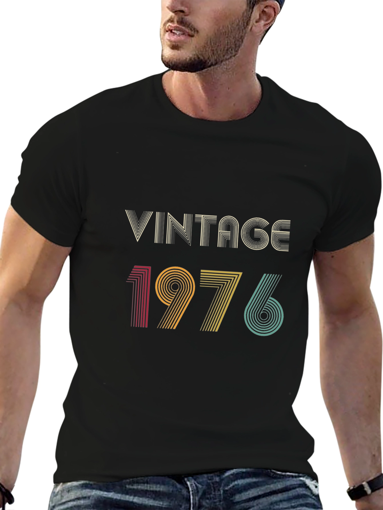 Vintage 1976 Graphic Tee - Retro Birthday T-Shirt