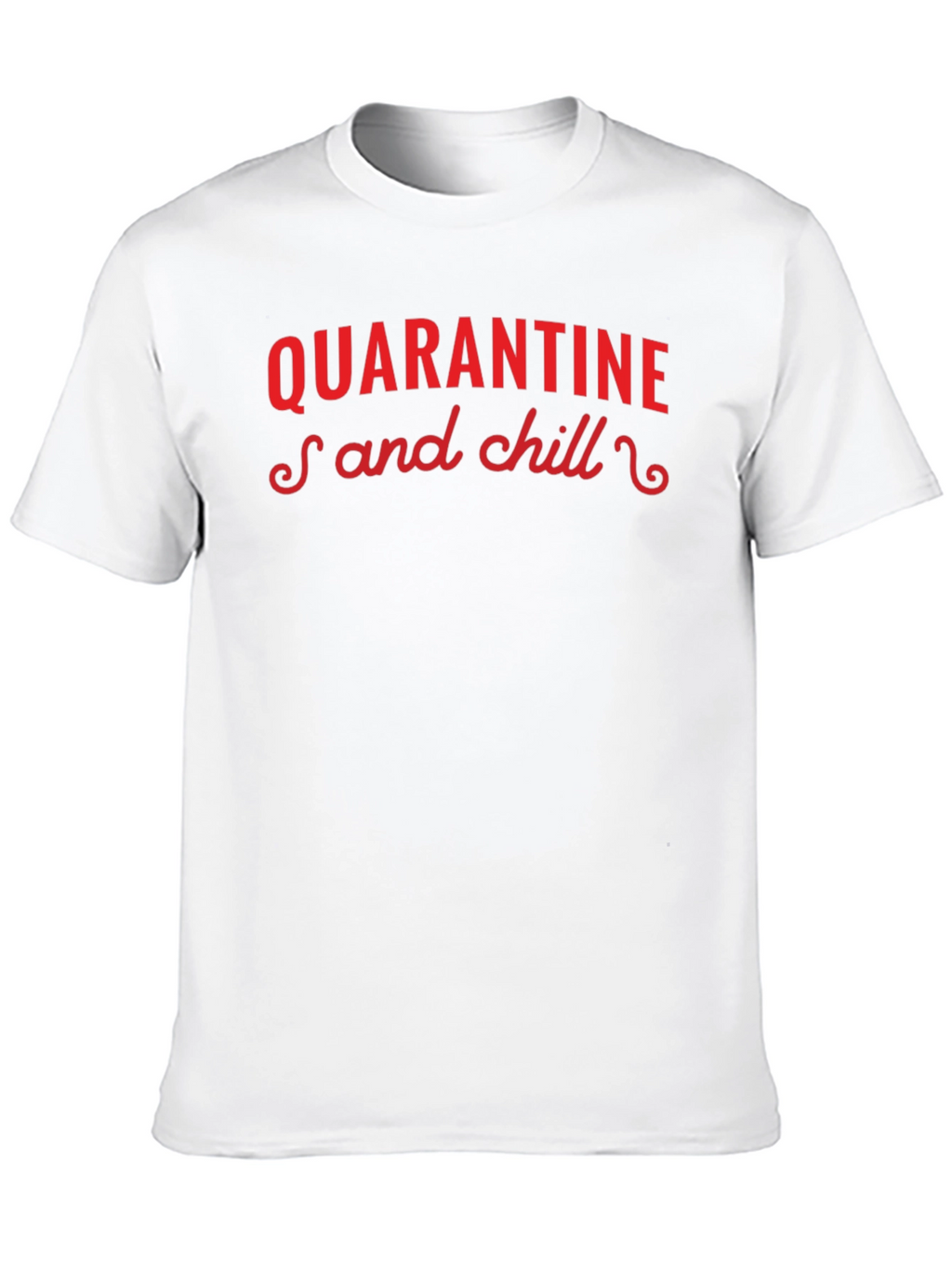 Quarantine and Chill Black Graphic Tee
