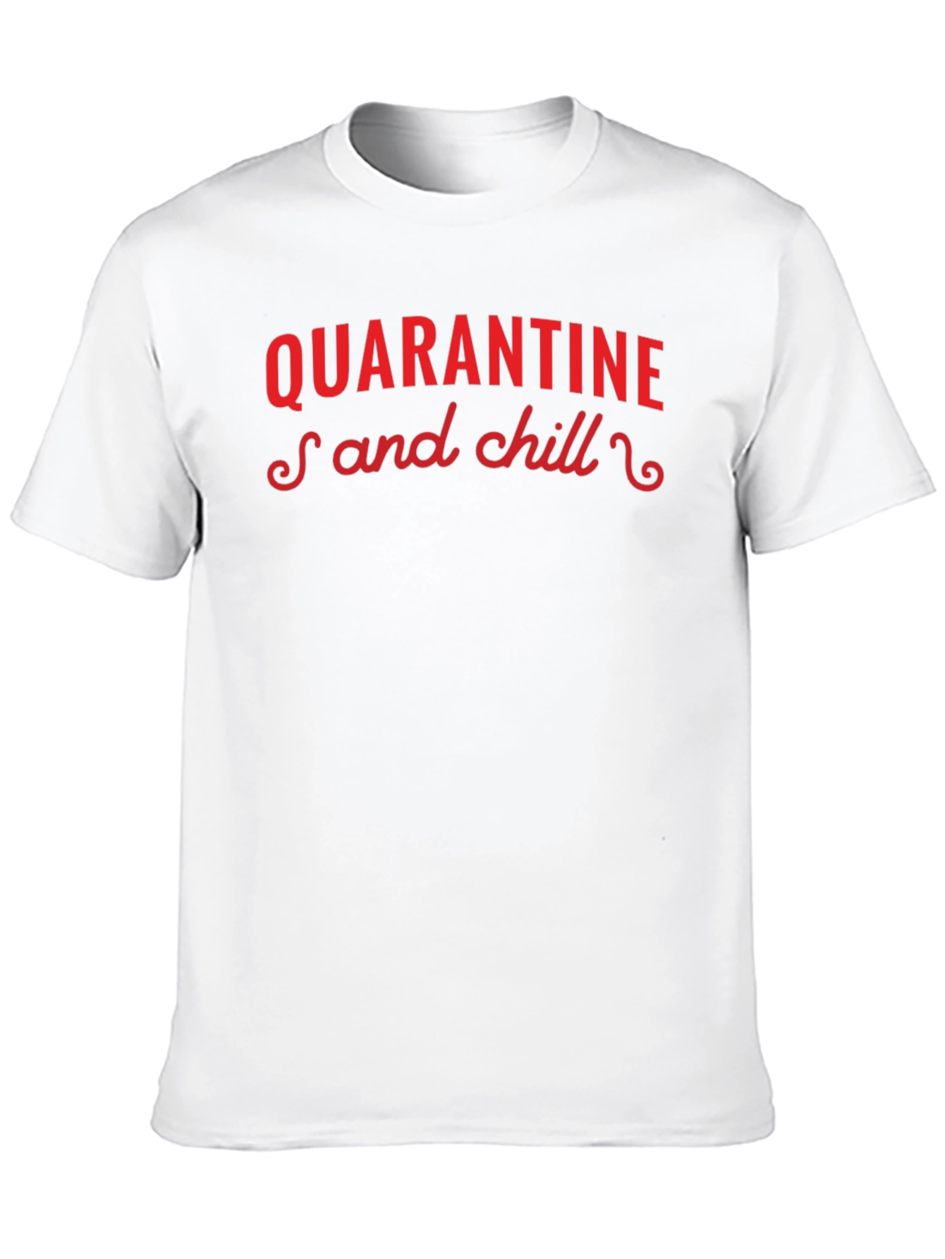 Quarantine and Chill Black Graphic Tee