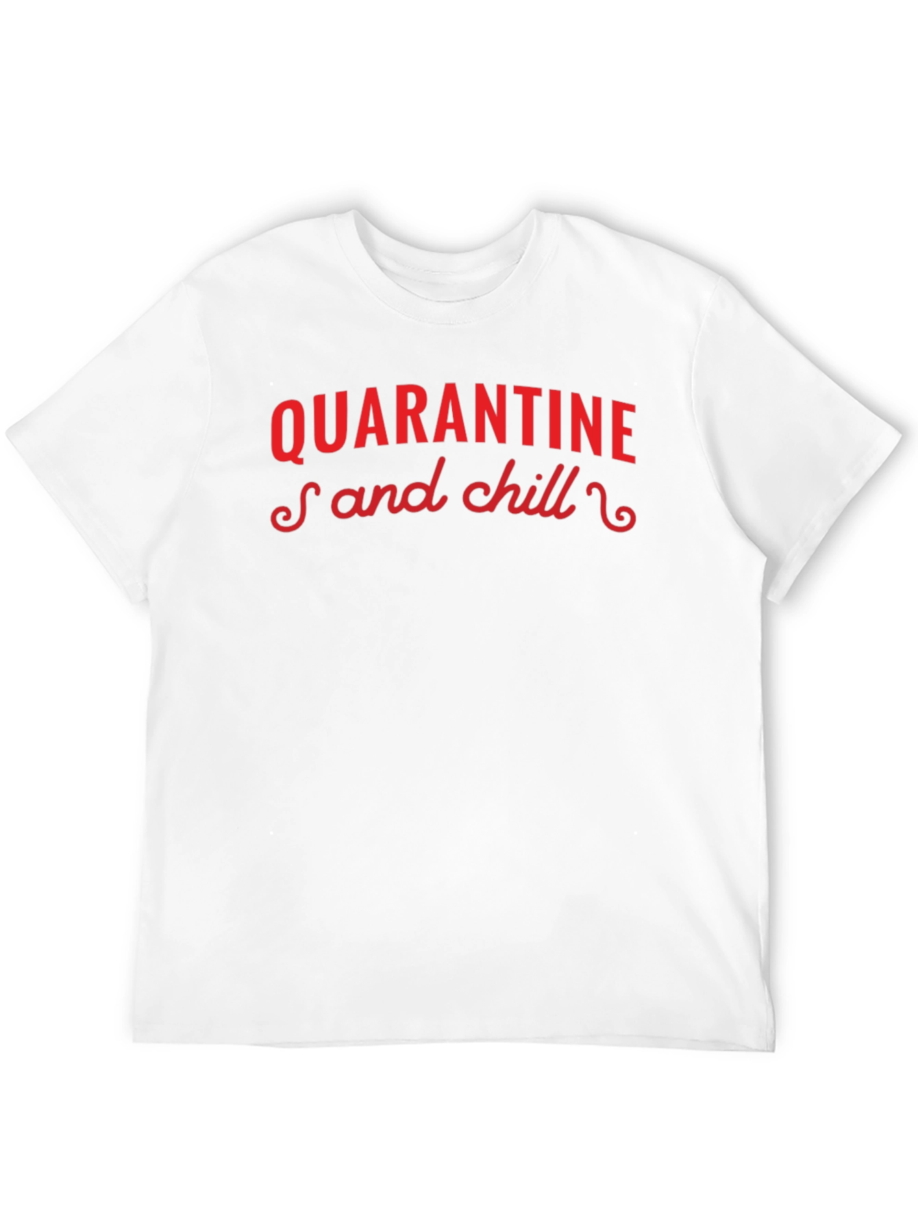Quarantine and Chill Black Graphic Tee