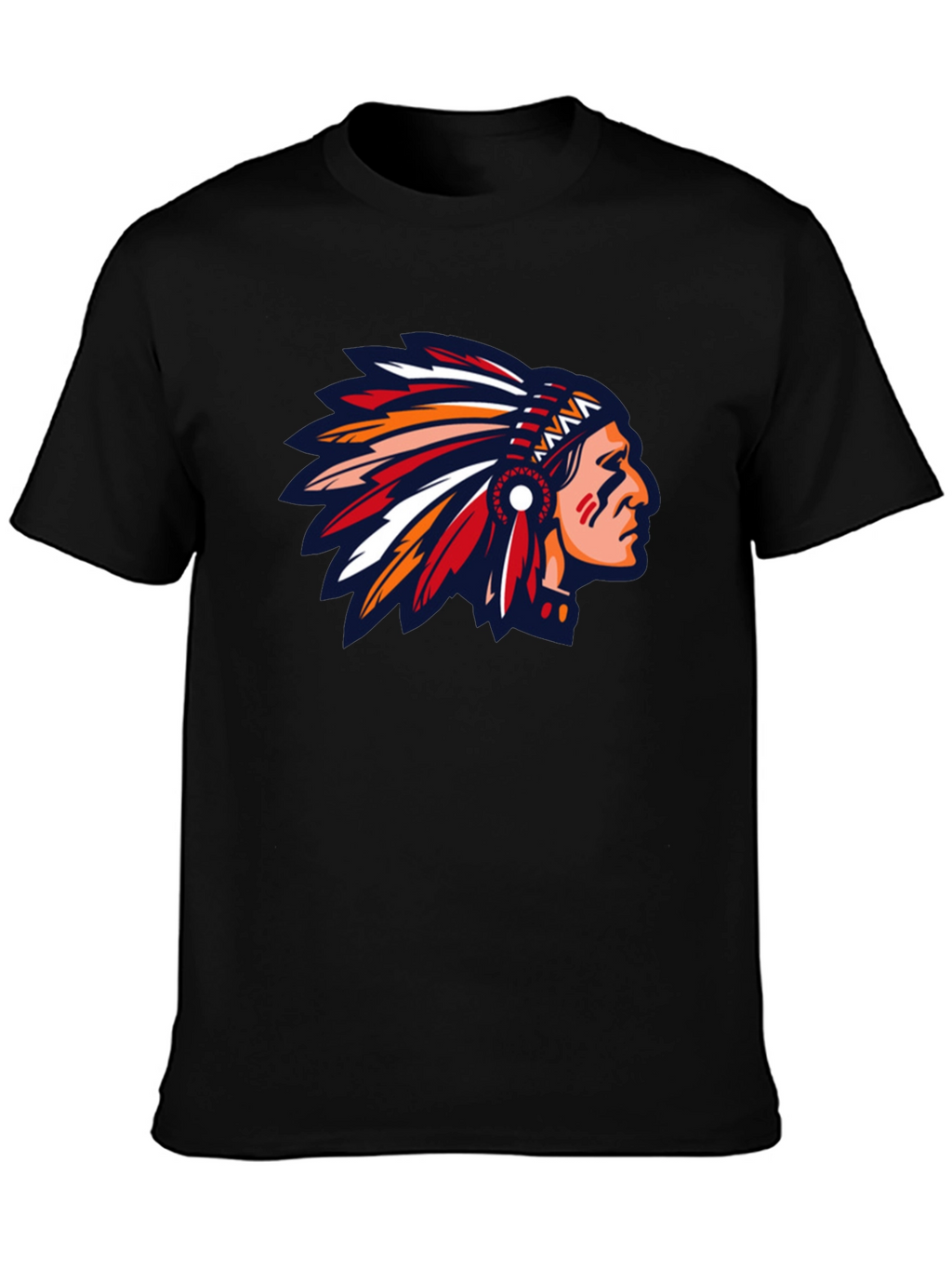 Native American Headdress Graphic T-Shirt