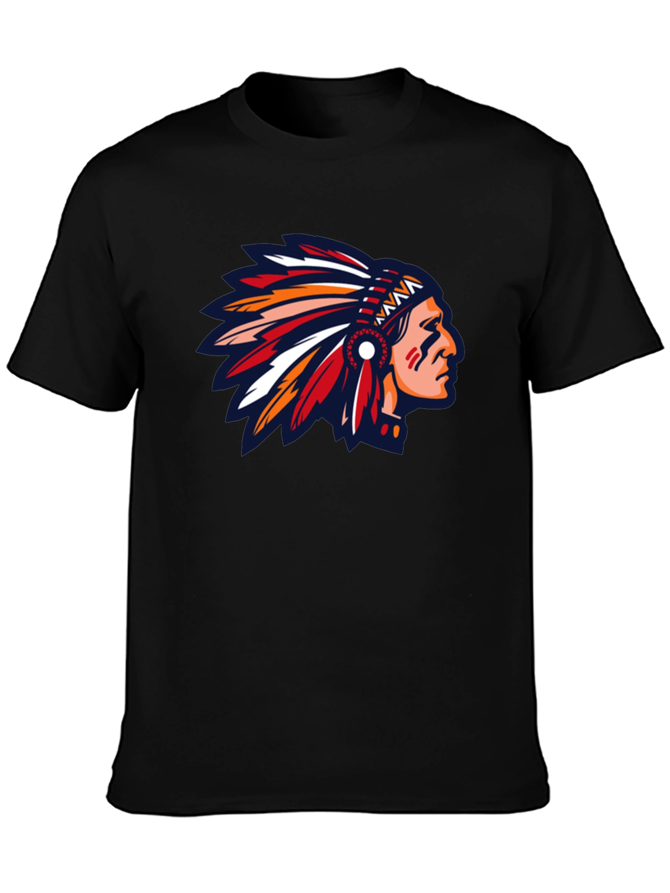 Native American Headdress Graphic T-Shirt
