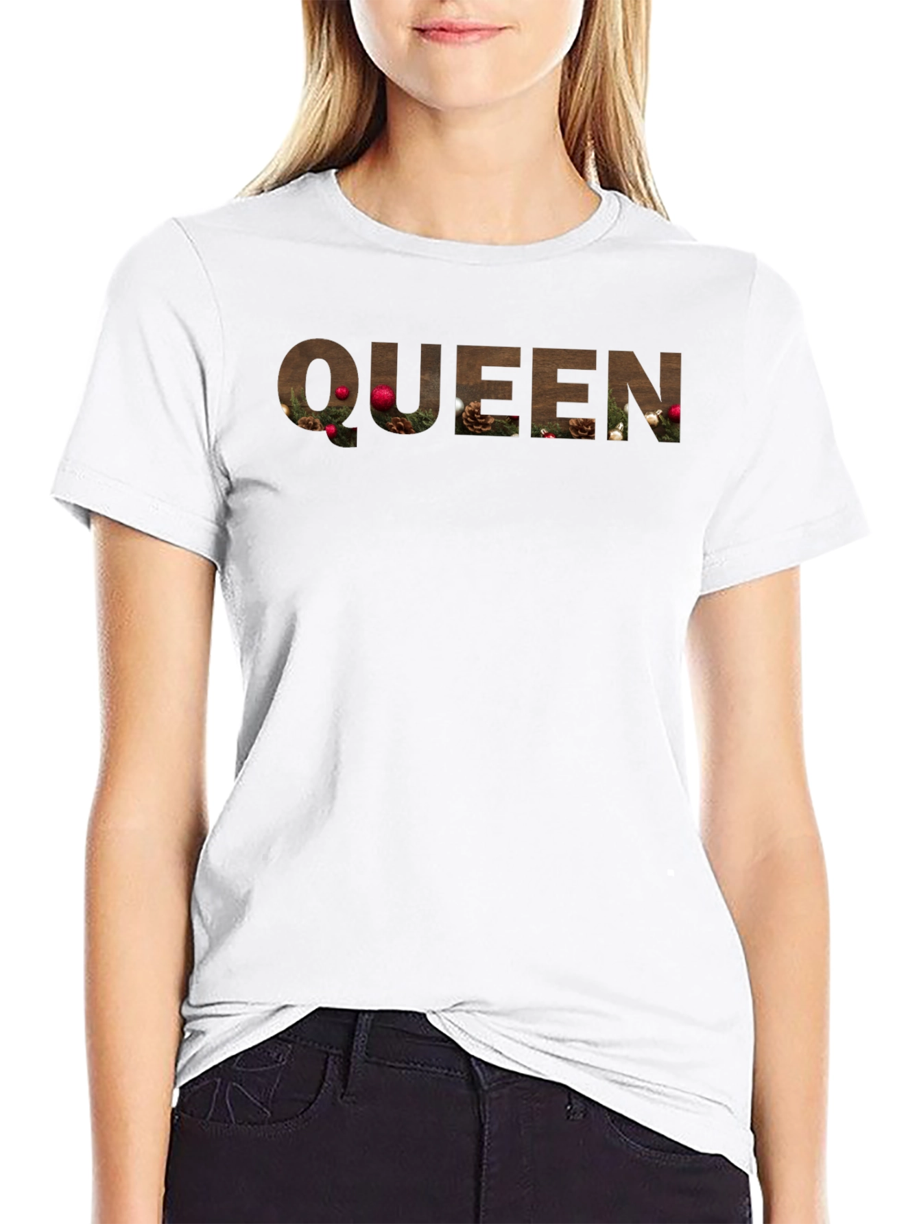 Queen Holiday T-Shirt - Christmas Theme