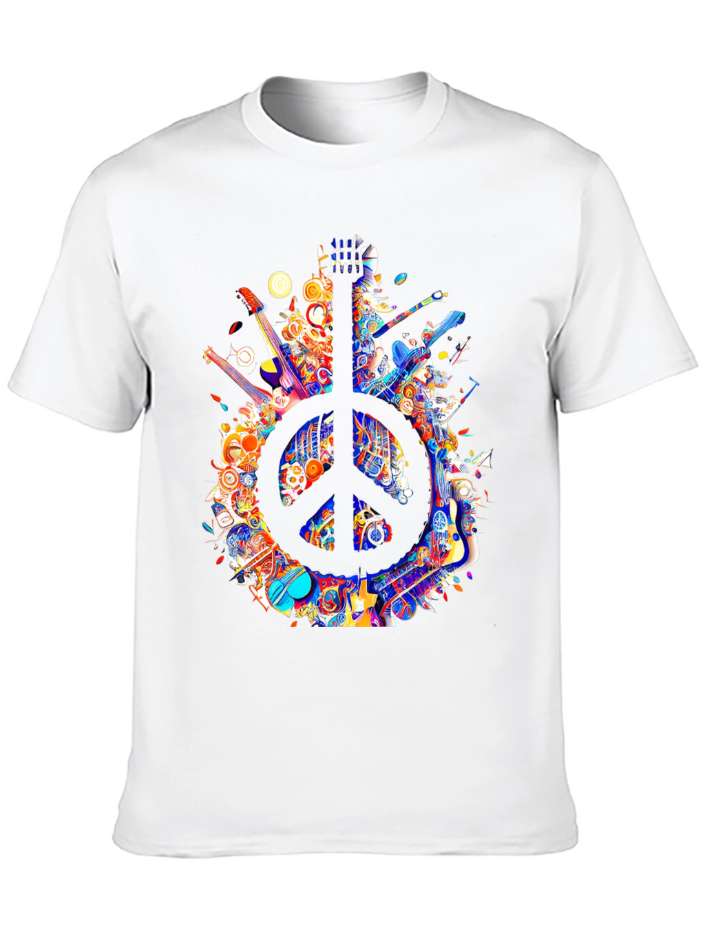 Peace Sign Guitar T-Shirt