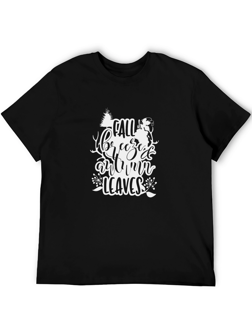 Fall Breeze Autumn Leaves Graphic Tee