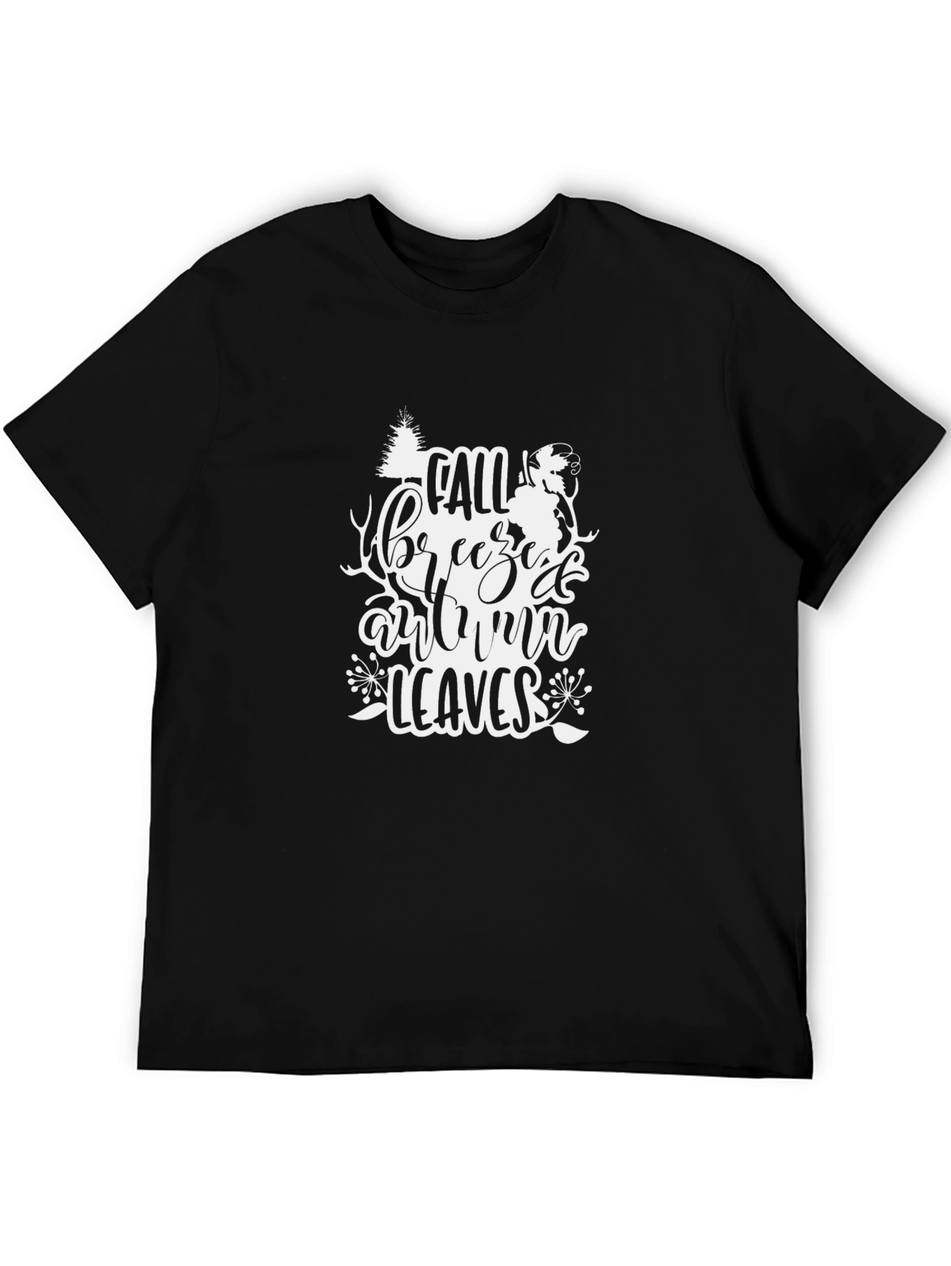 Fall Breeze Autumn Leaves Graphic Tee