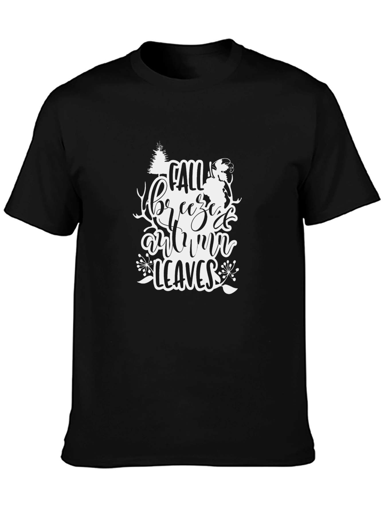 Fall Breeze Autumn Leaves Graphic Tee