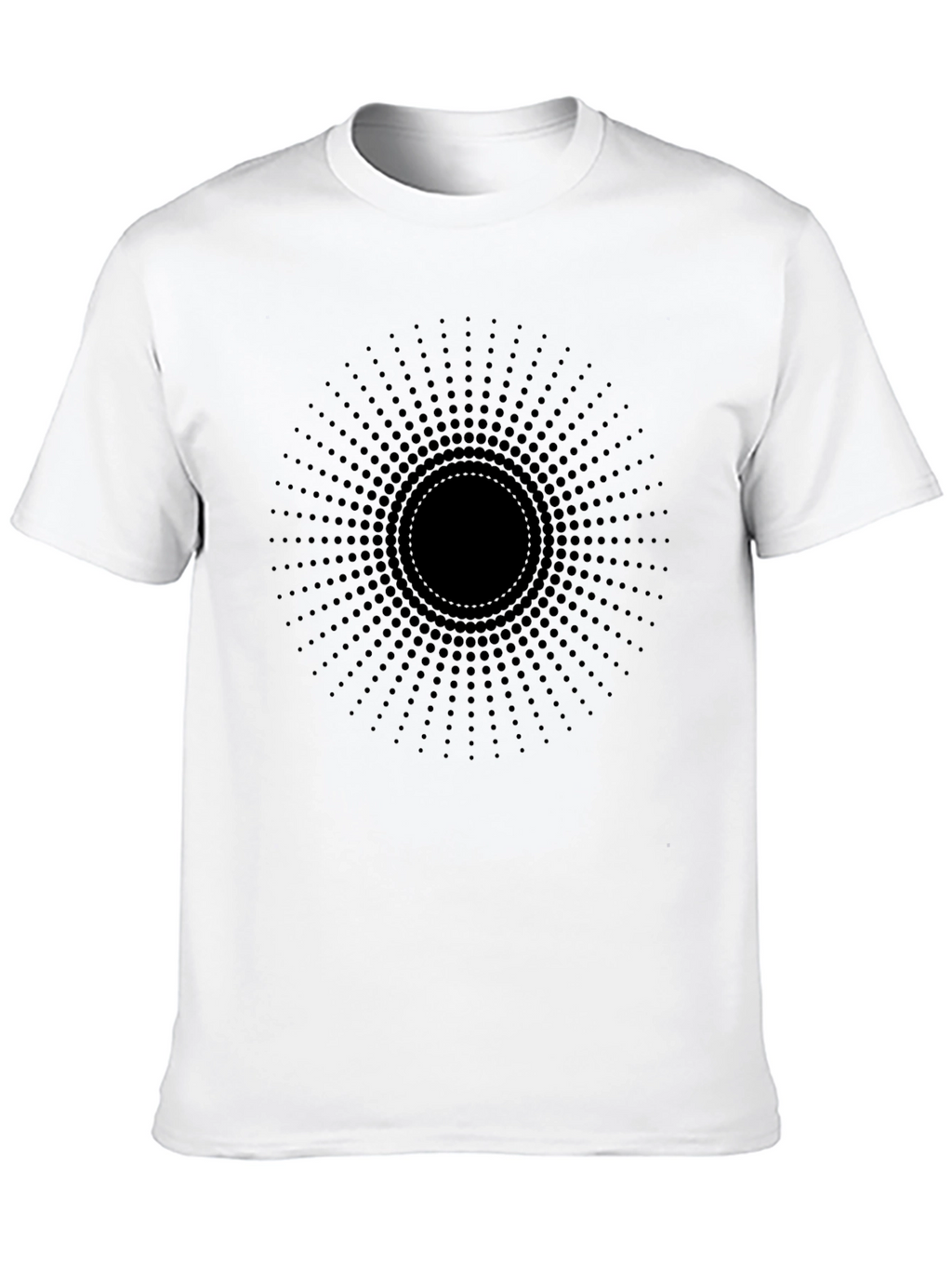 Abstract Black Circle Dot T-Shirt