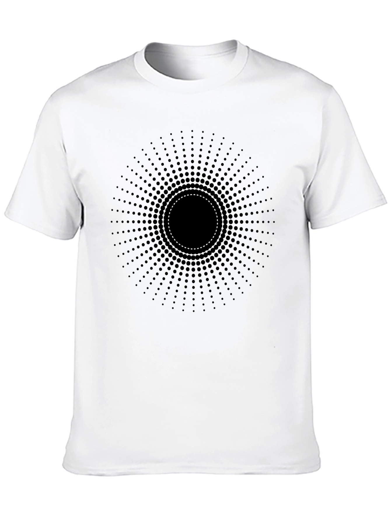 Abstract Black Circle Dot T-Shirt