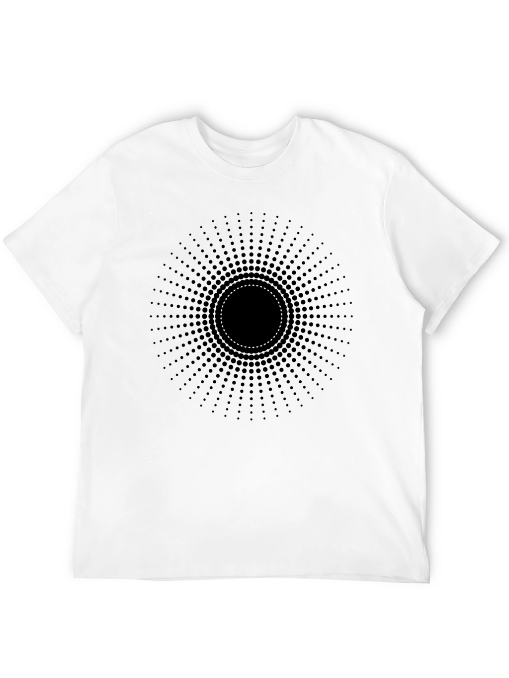 Abstract Black Circle Dot T-Shirt
