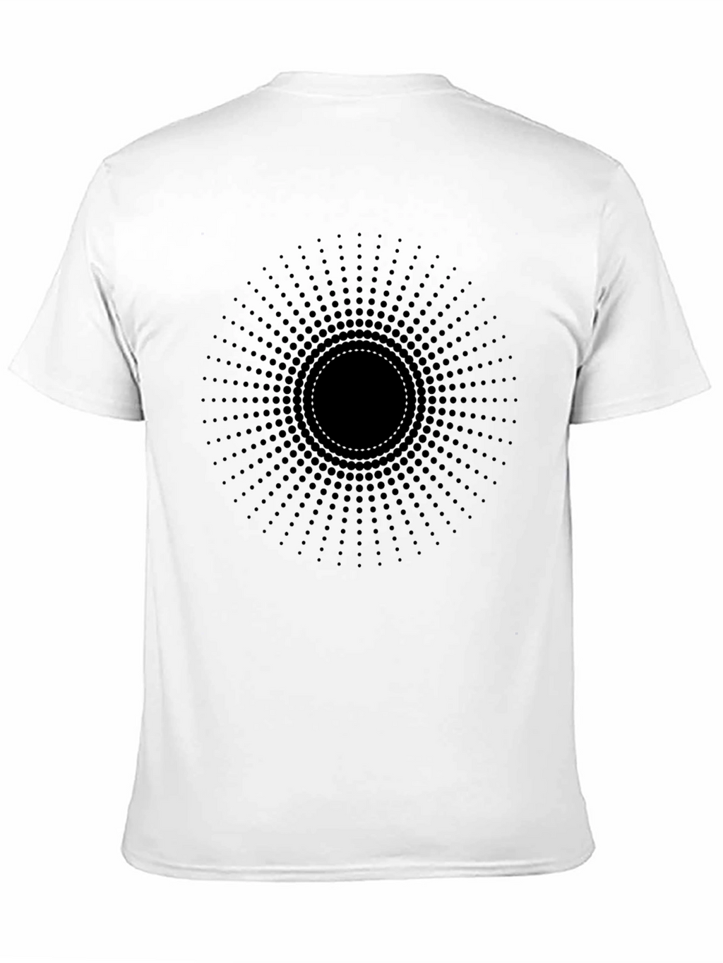 Abstract Black Circle Dot T-Shirt