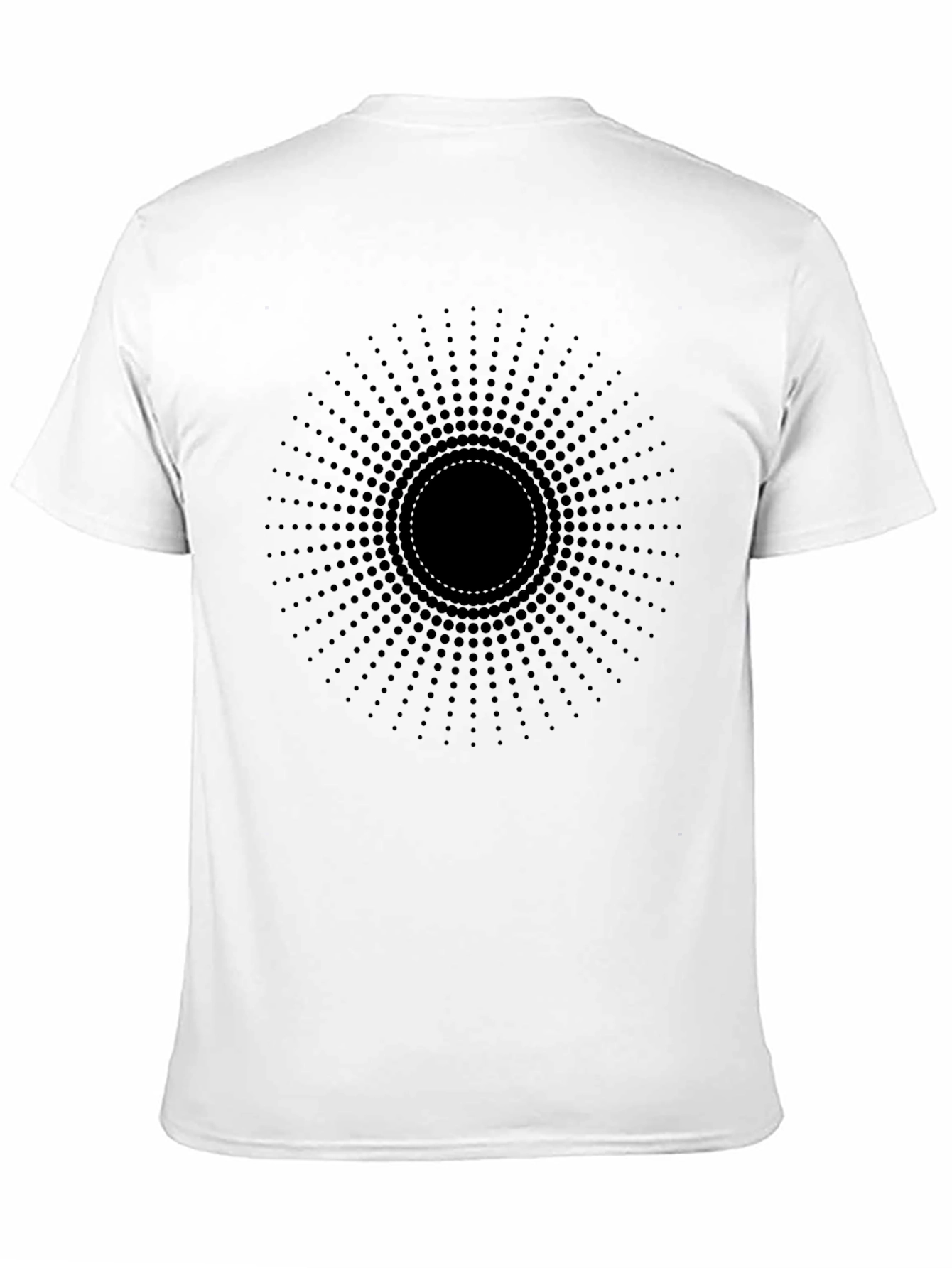 Abstract Black Circle Dot T-Shirt