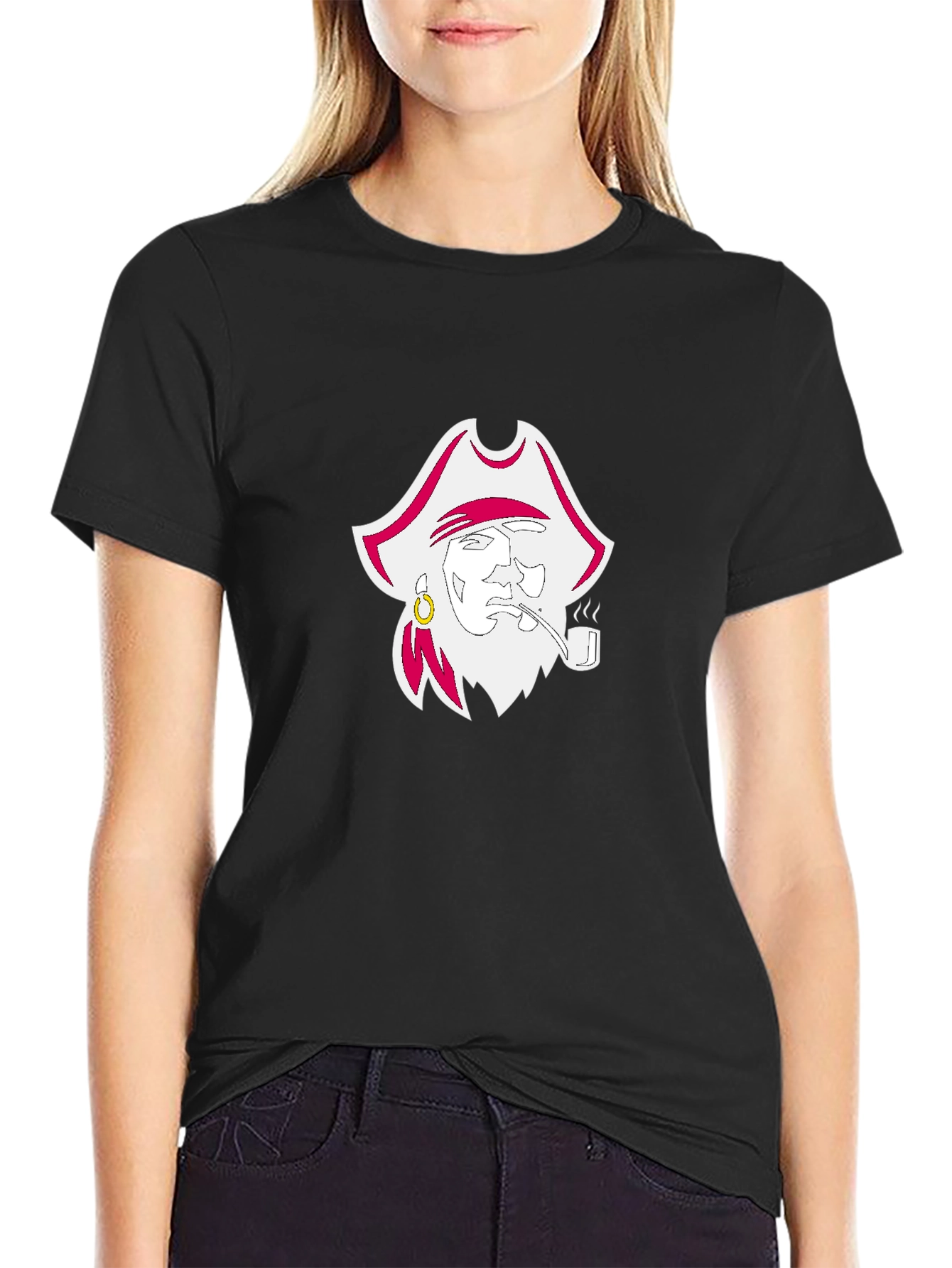 Pirate Logo Black Tee