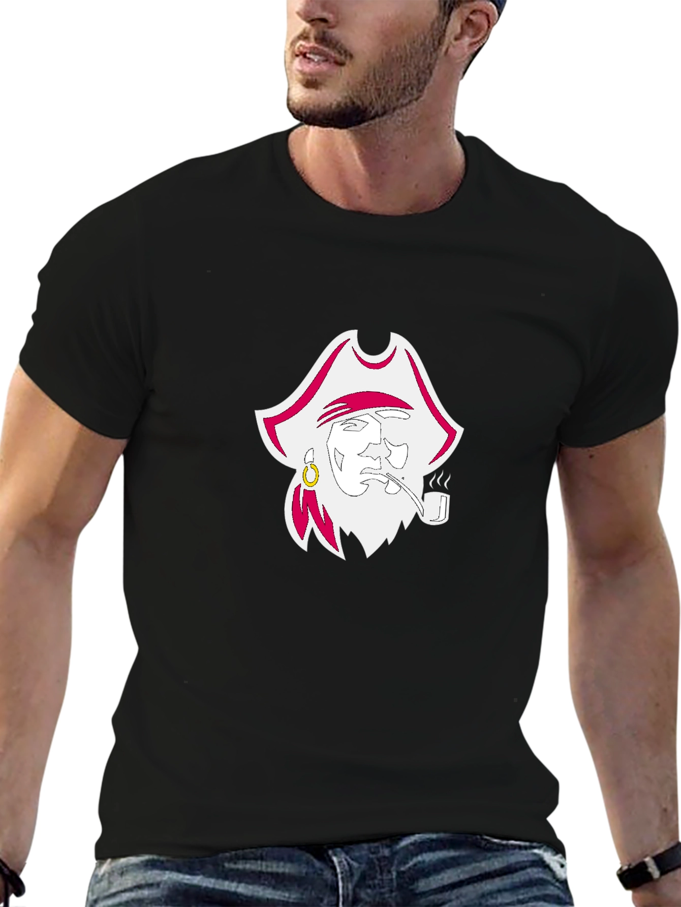 Pirate Logo Black Tee