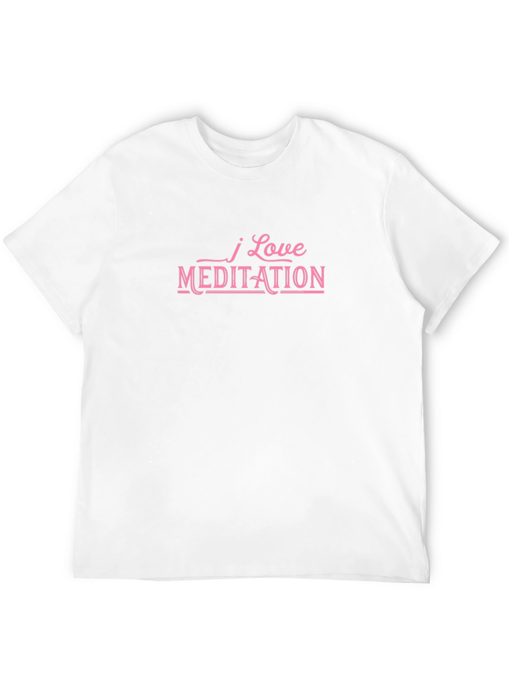 I Love Meditation Black T-Shirt