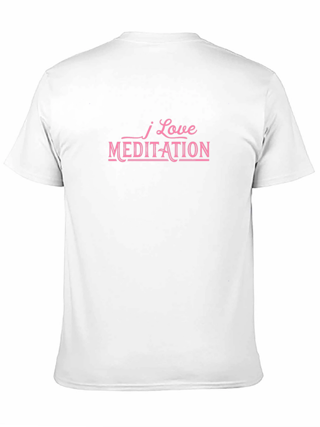 I Love Meditation Black T-Shirt