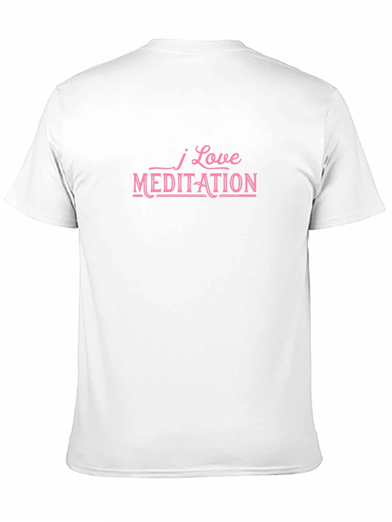 I Love Meditation Black T-Shirt
