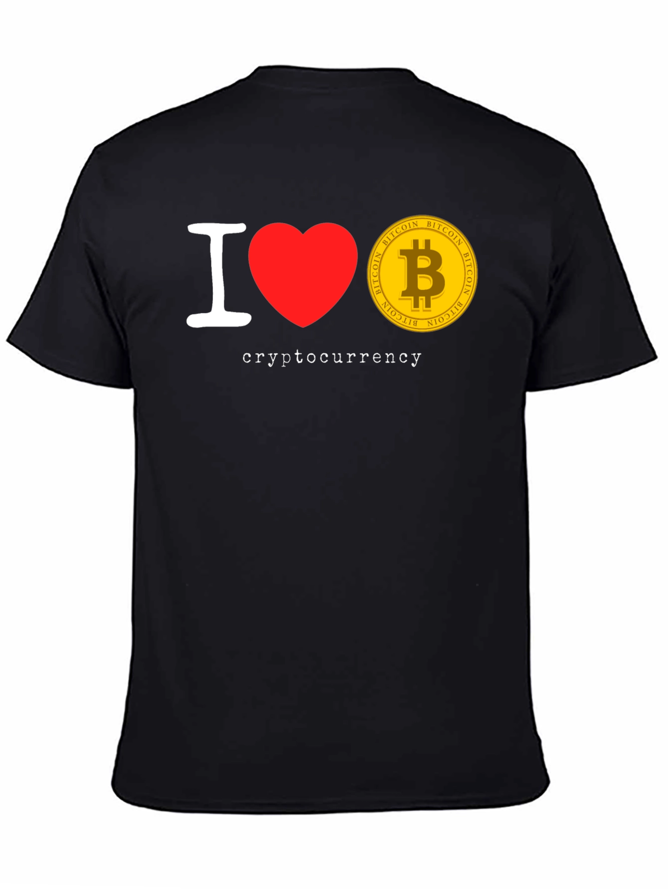 I Love Cryptocurrency Bitcoin T-Shirt