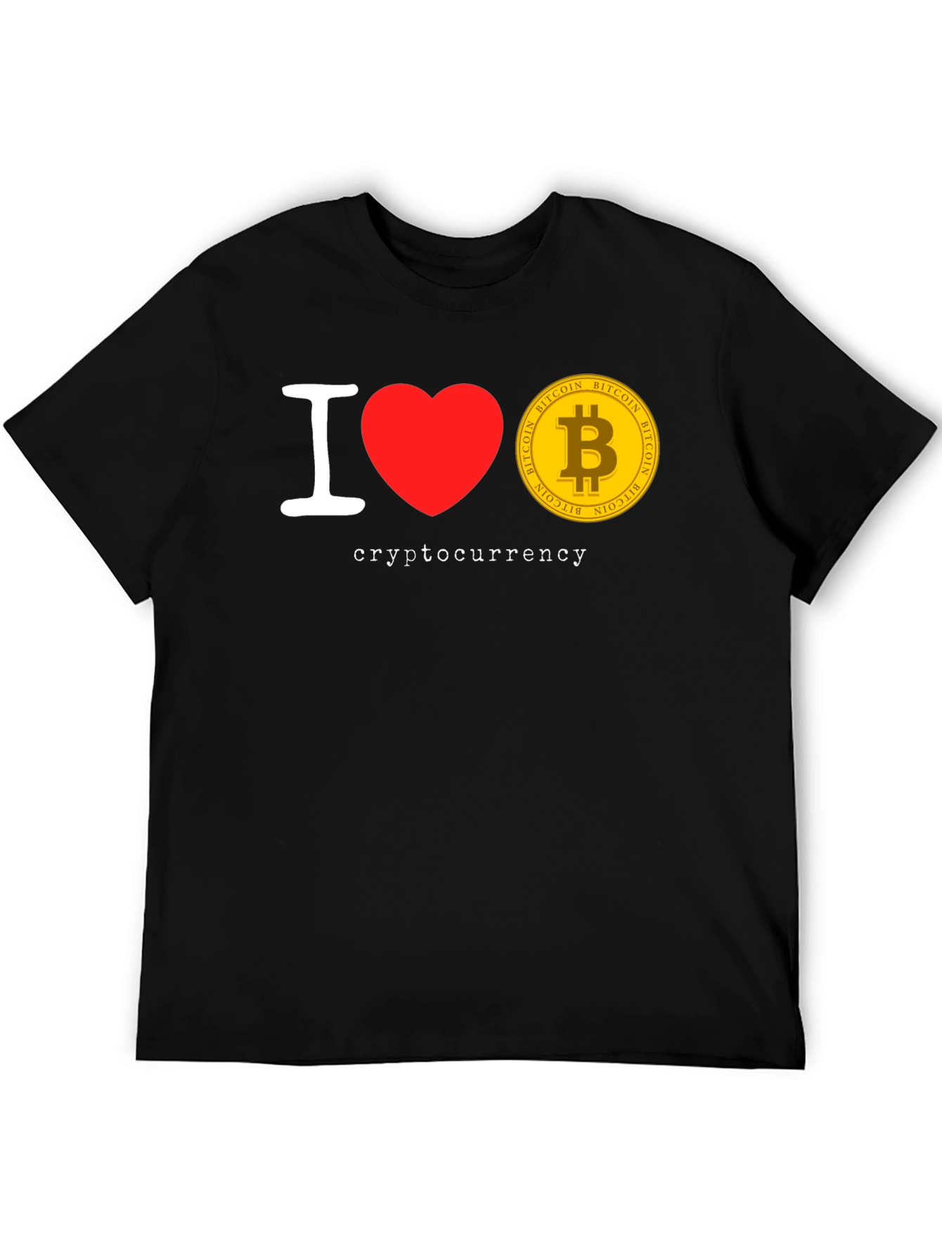 I Love Cryptocurrency Bitcoin T-Shirt
