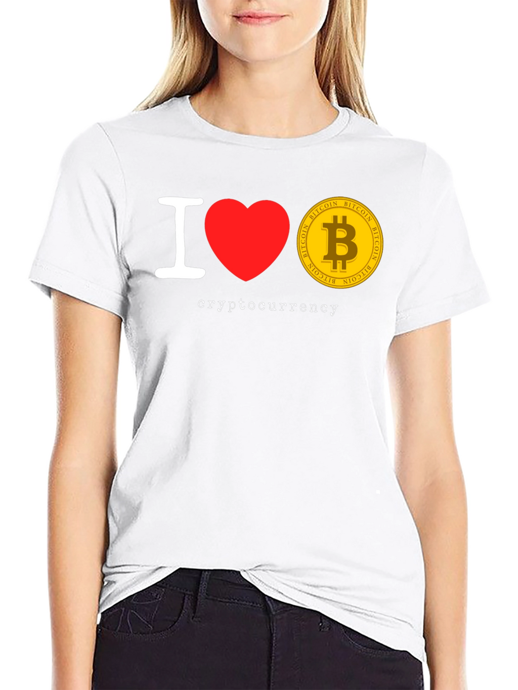 I Love Cryptocurrency Bitcoin T-Shirt