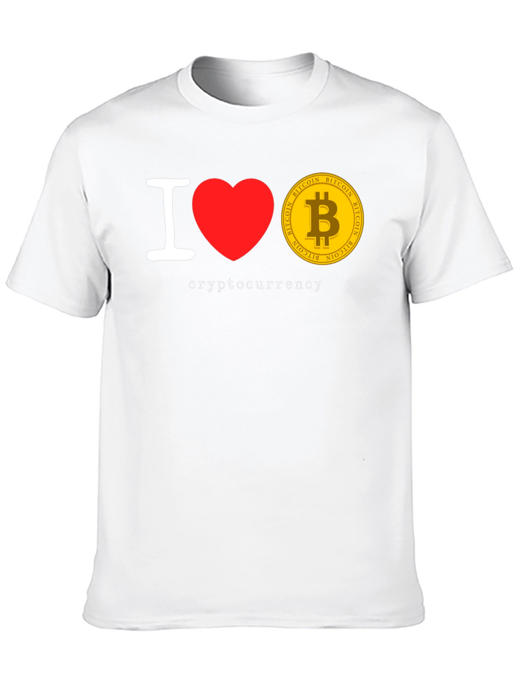 I Love Cryptocurrency Bitcoin T-Shirt