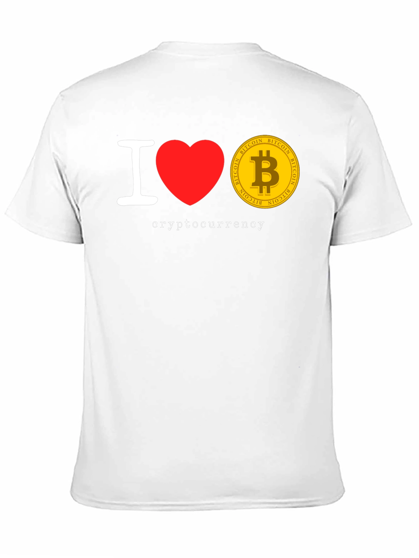 I Love Cryptocurrency Bitcoin T-Shirt