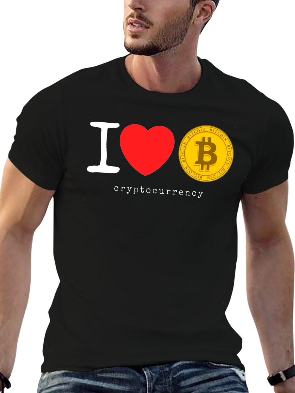 I Love Cryptocurrency Bitcoin T-Shirt