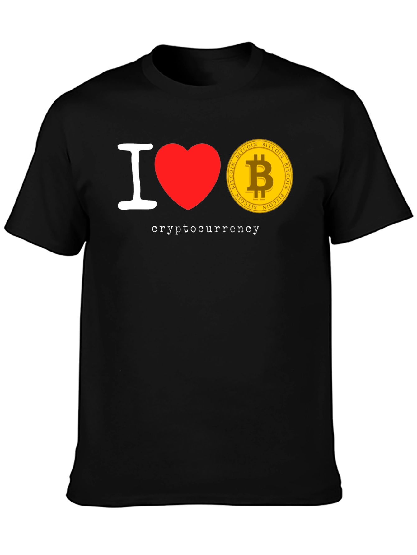 I Love Cryptocurrency Bitcoin T-Shirt
