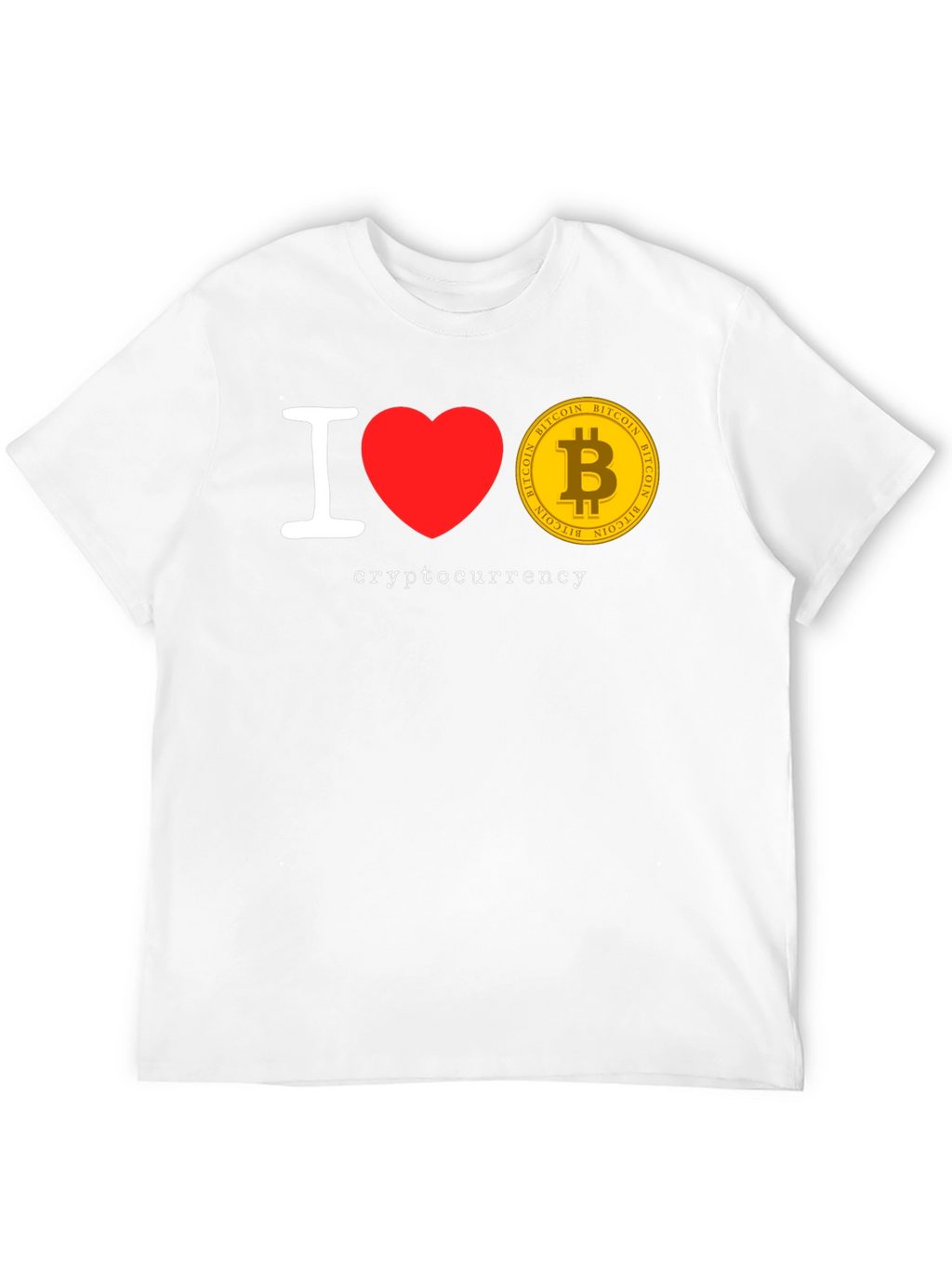 I Love Cryptocurrency Bitcoin T-Shirt